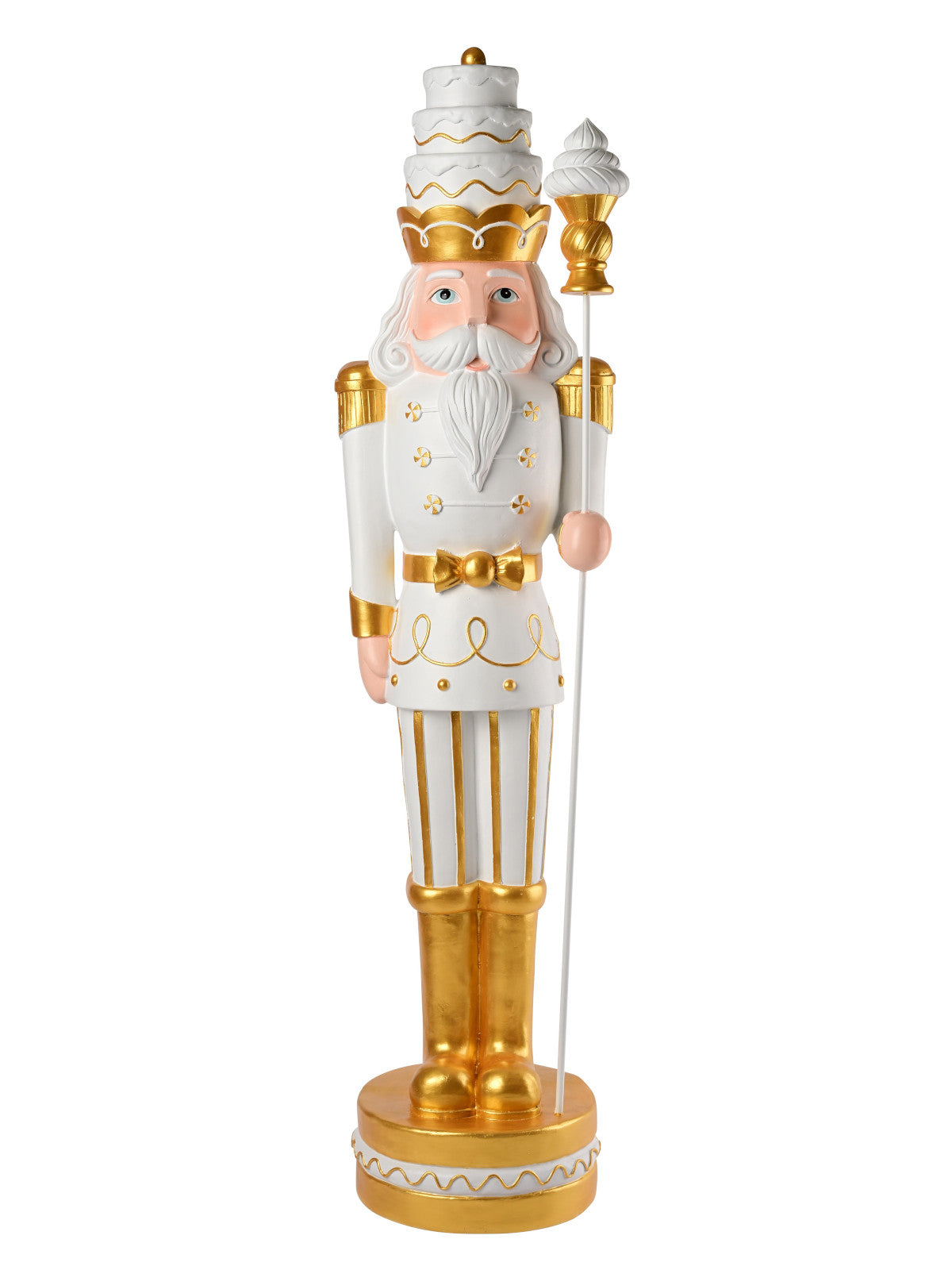 Giftcompany Noce Nussknacker weiß/gold 125,5cm Freisteller 1