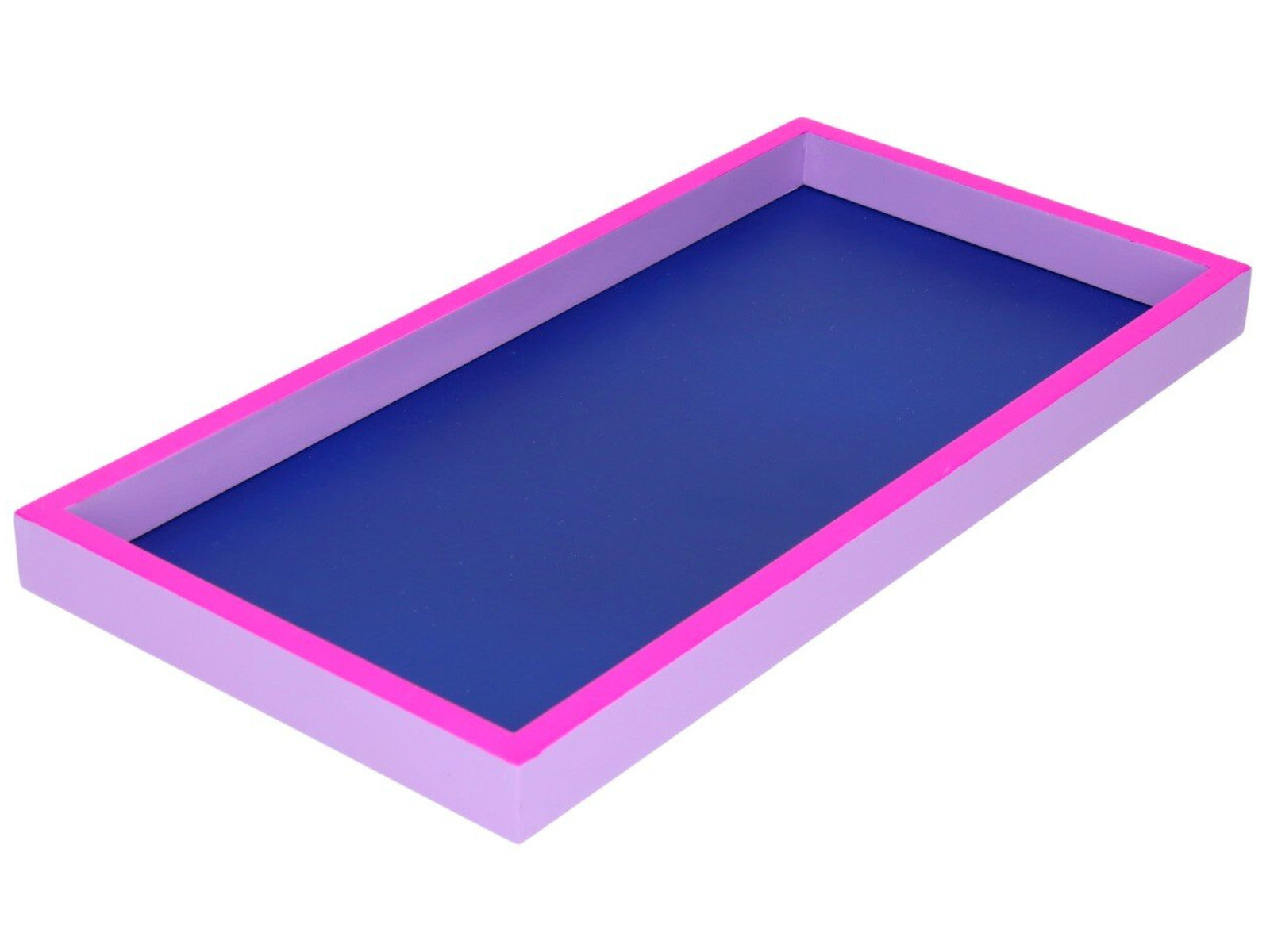 Giftcompany Neo Tablett rechteckig dunkelblau/neon lila/lila 30cm Freisteller 1