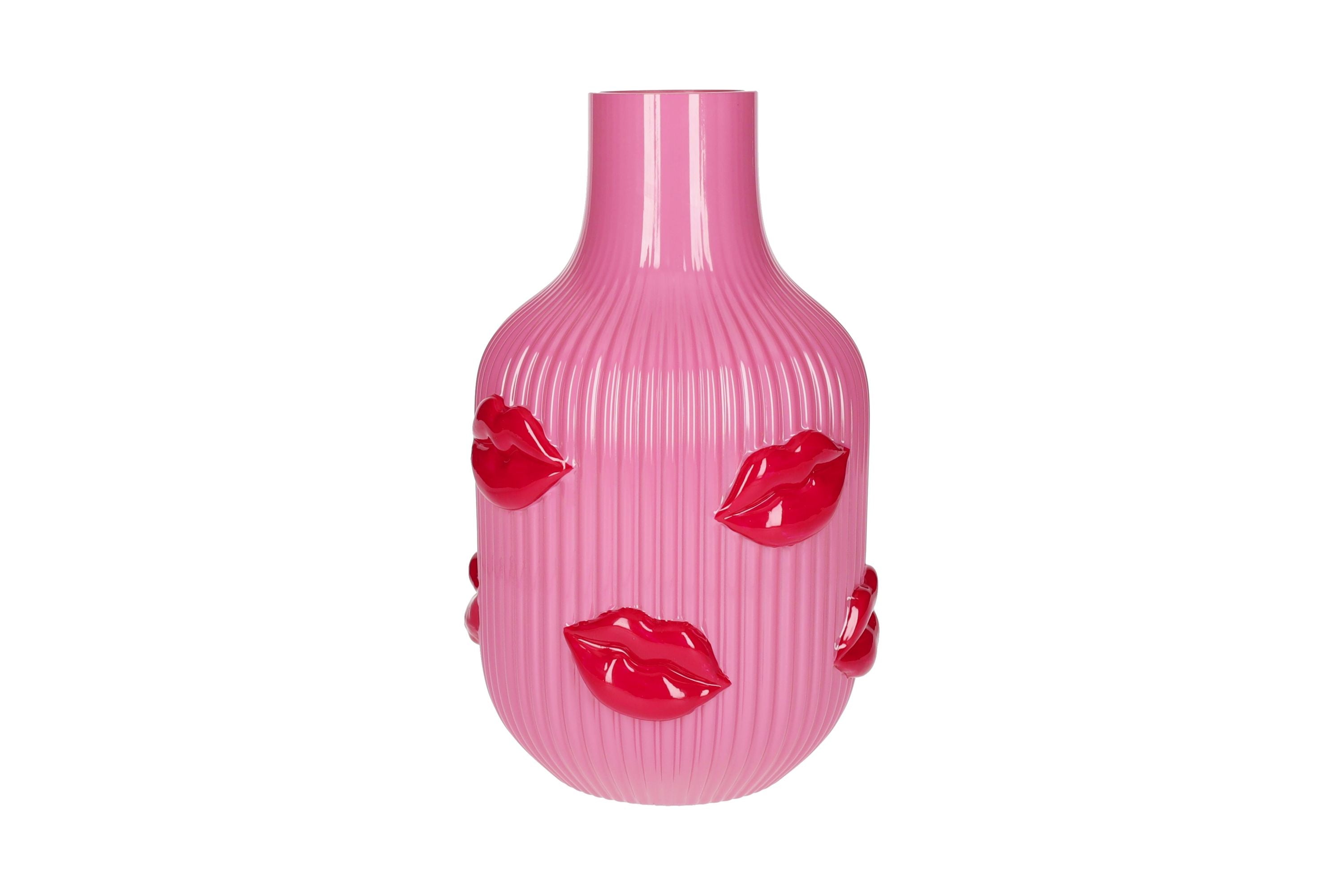 Giftcomany L'amour Vase Lippen rosa 25cm - Produktbild 1