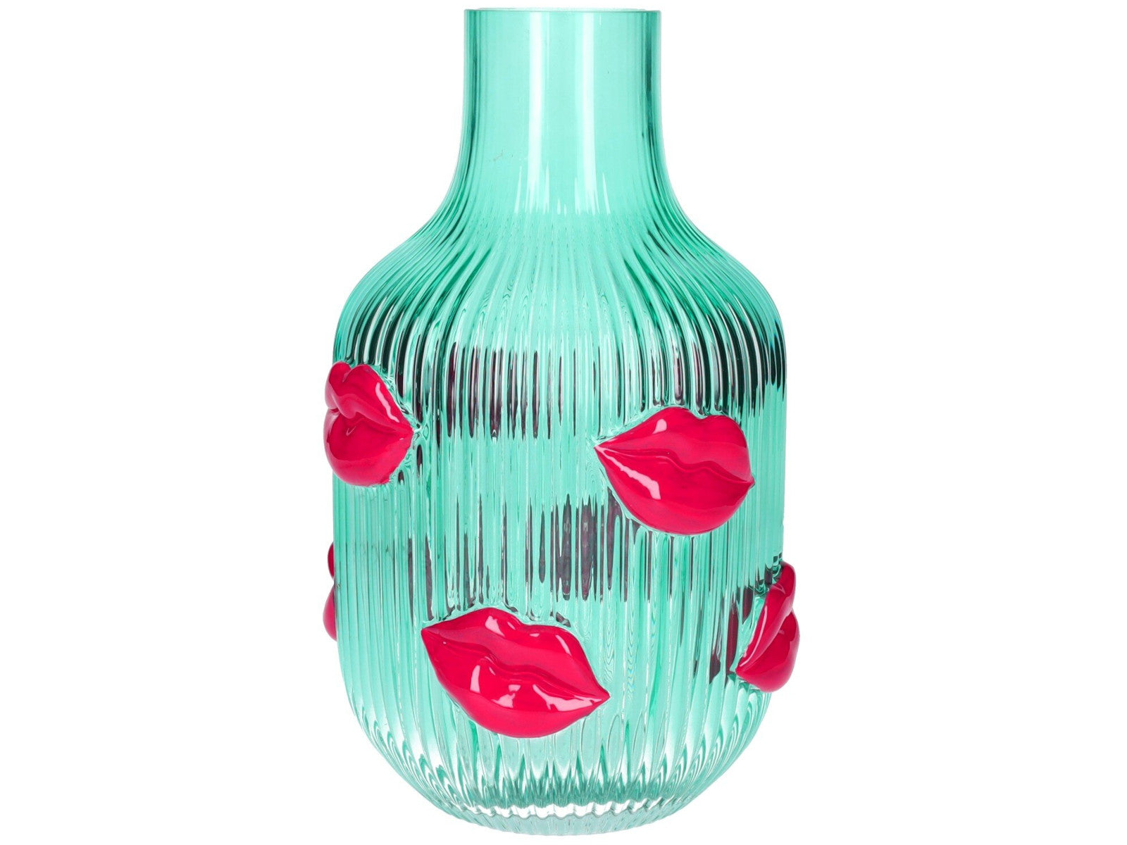 Giftcomany L'amour Vase Lippen türkis 25cm Freisteller 1
