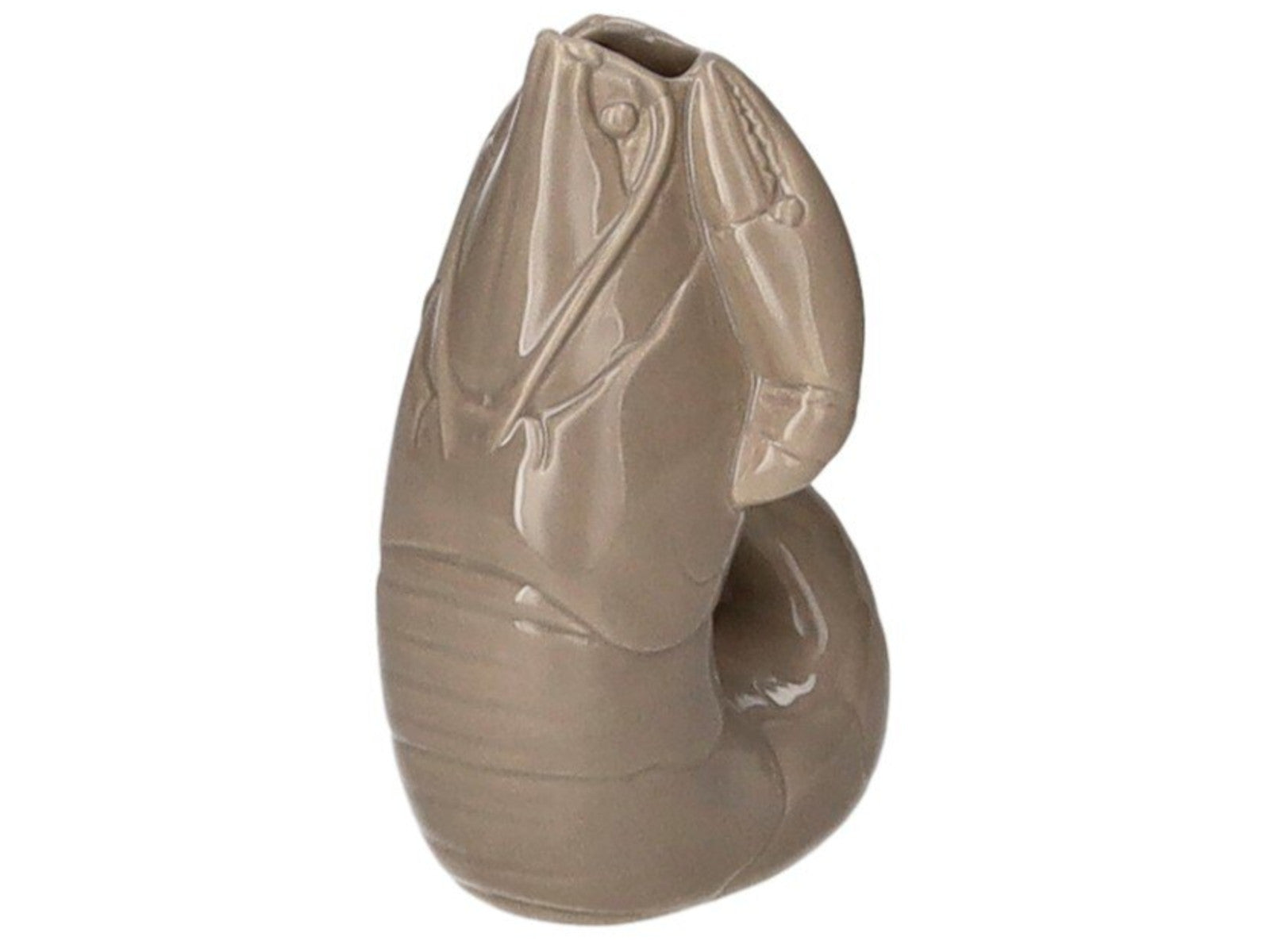 Giftcompany Madame Crevette Hummer Vase XS sandstone 14cm Freisteller 2