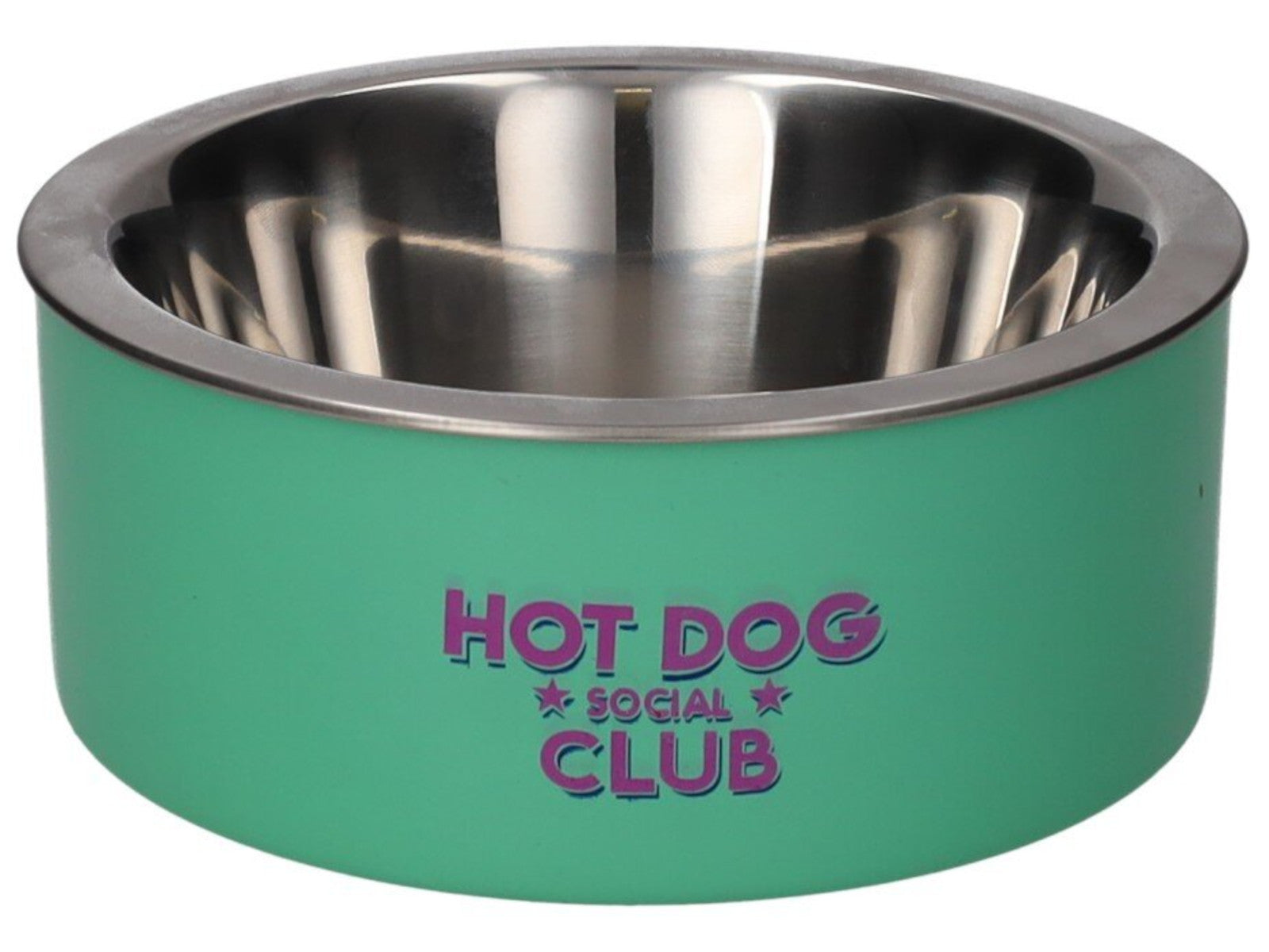 Giftcompany Love Pets Futternapf S Hot dog social club grün 17cm Freisteller 1