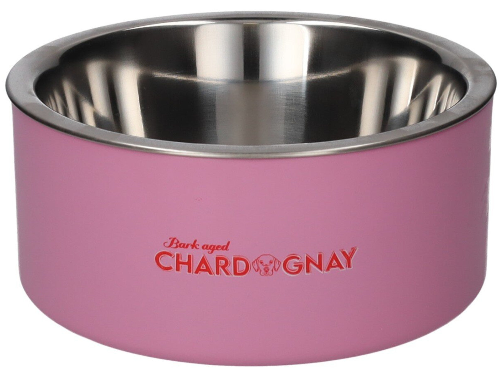 Giftcompany Love Pets Futternapf M Bark aged Chardognay rosa 20cm Freisteller 1