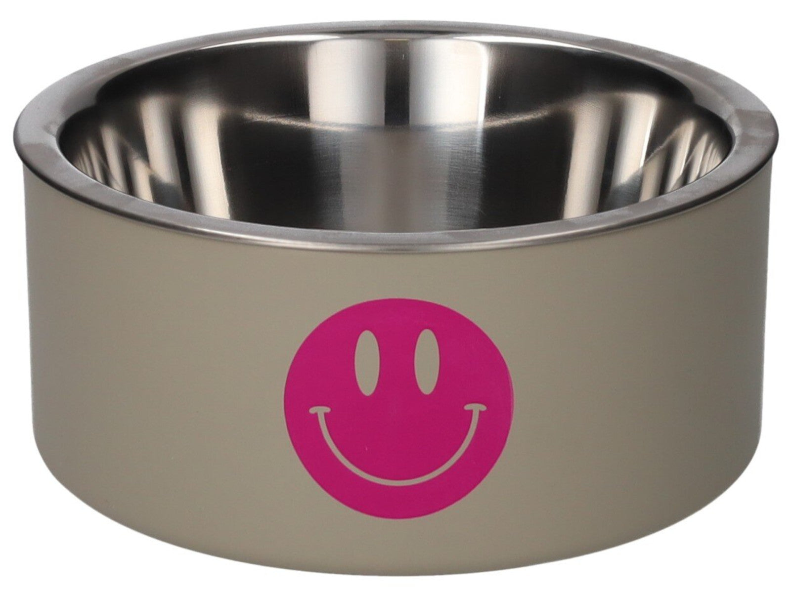 Giftcompany Love Pets Futternapf M Smiley sandstone 20cm Freisteller 1