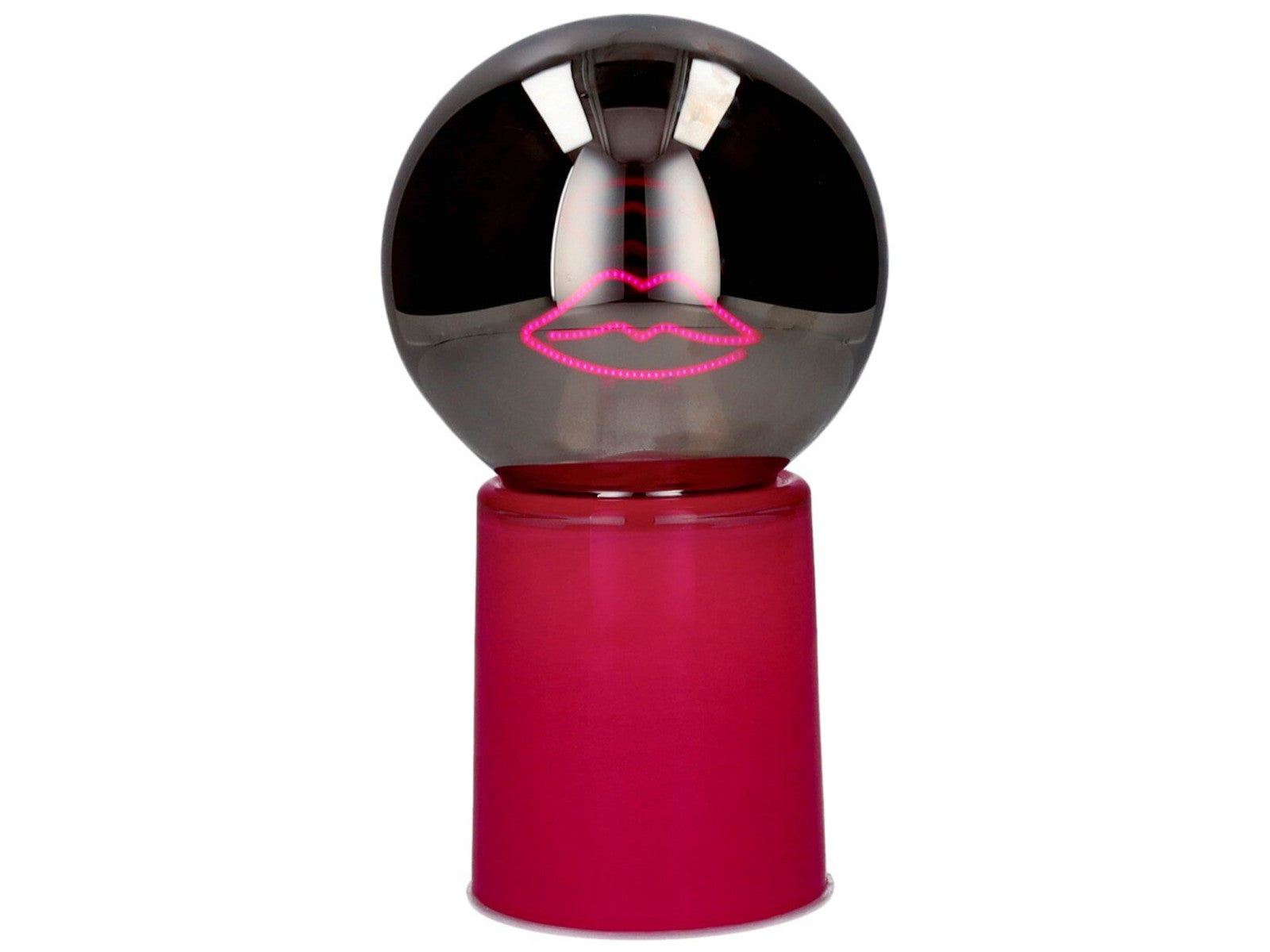 Giftcompany Glowmance LED-Leuchtkugel Neonlicht Lippen pink 21cm Freisteller 1