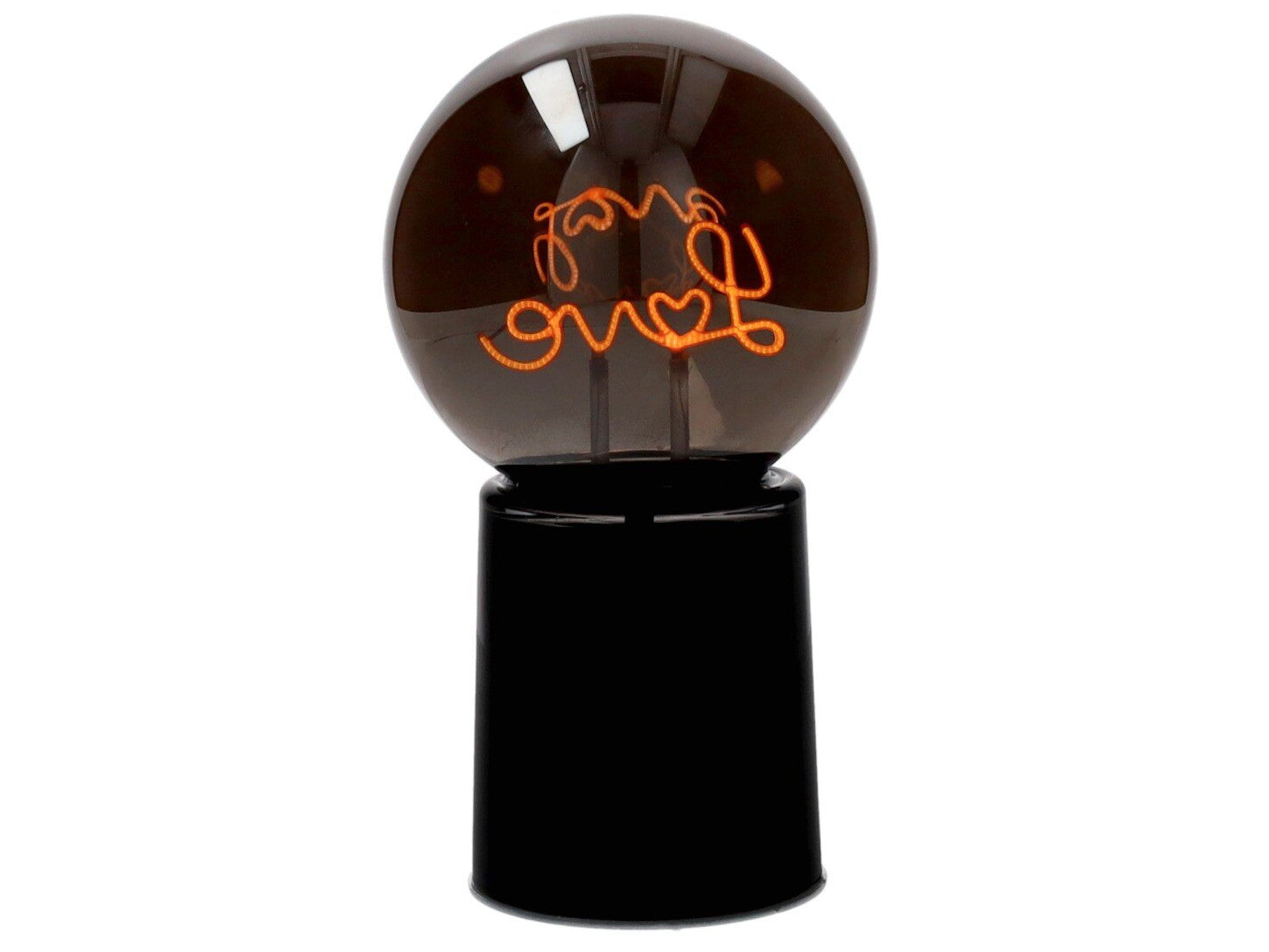 Giftcompany Glowmance LED-Leuchtkugel Neonlicht Love schwarz 21cm Freisteller 3