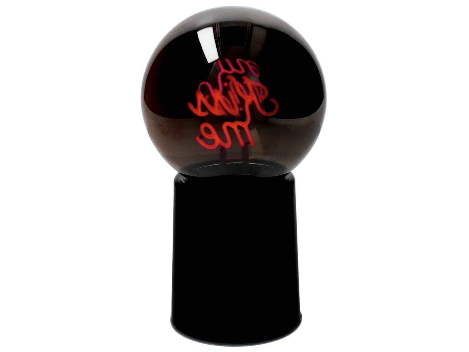 Giftcompany Glowmance LED-Leuchtkugel Neonlicht Kiss me schwarz 21cm Freisteller 3