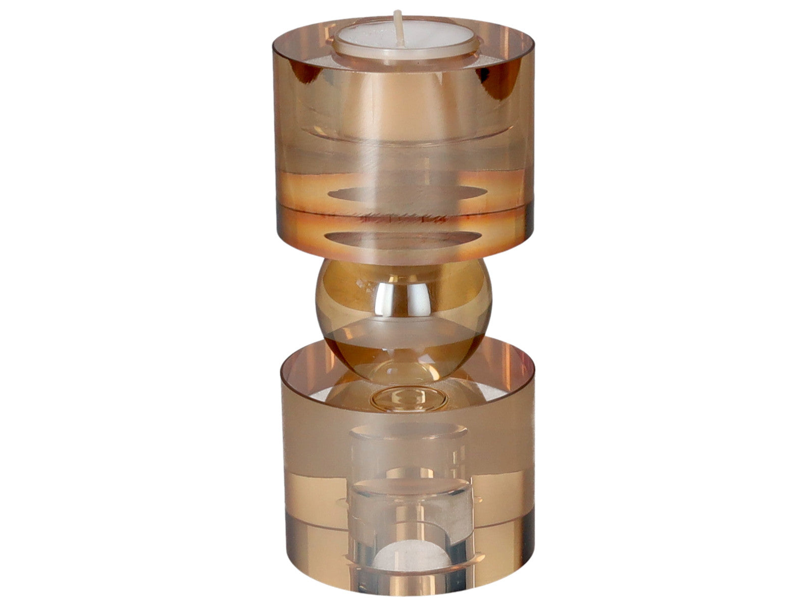 Giftcompany Sari Teelichthalter amber 15cm Freisteller 2