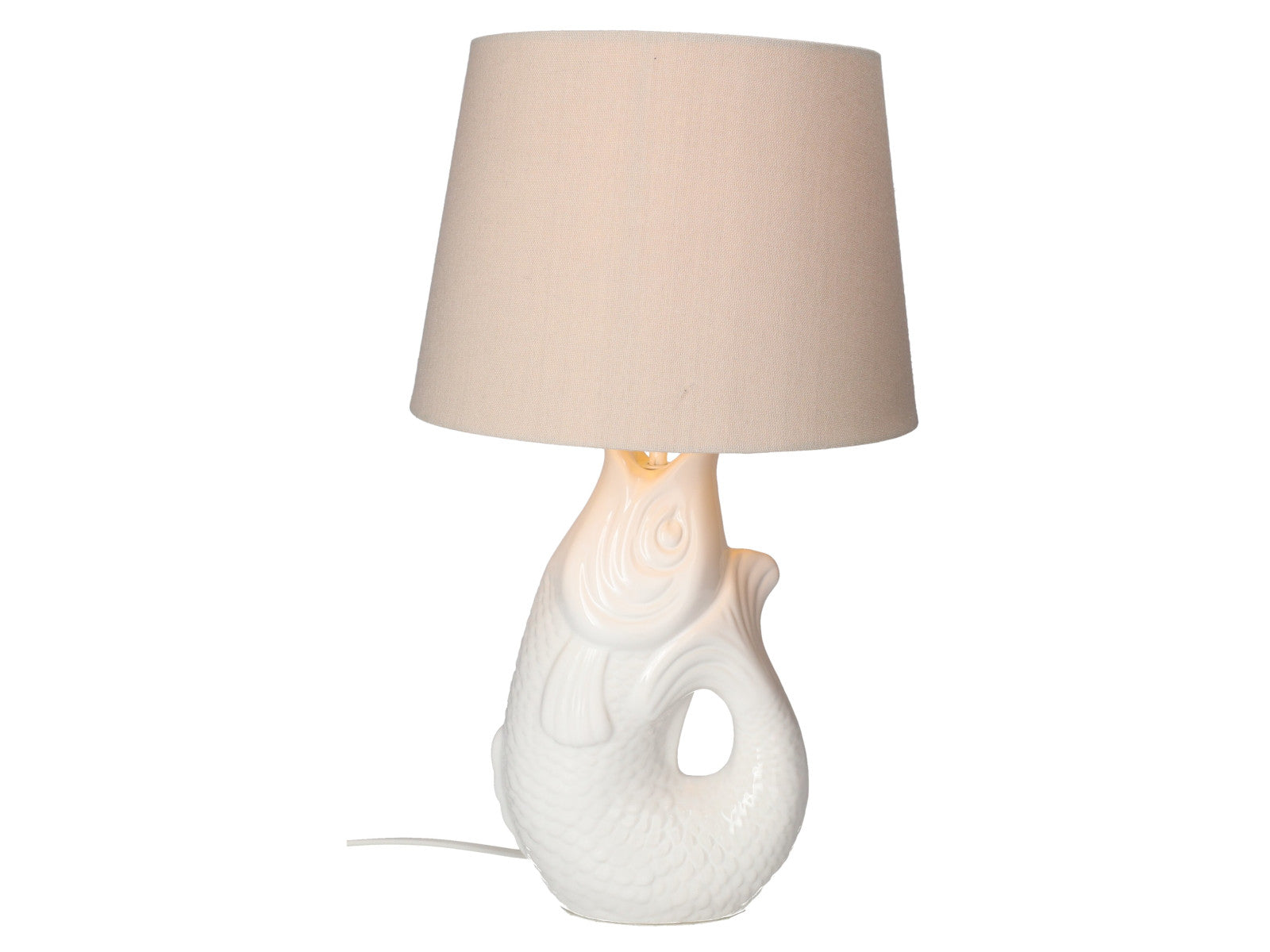 Giftcompany Monsieur Carafon Fisch Lampe S weiß 44cm Freisteller 1