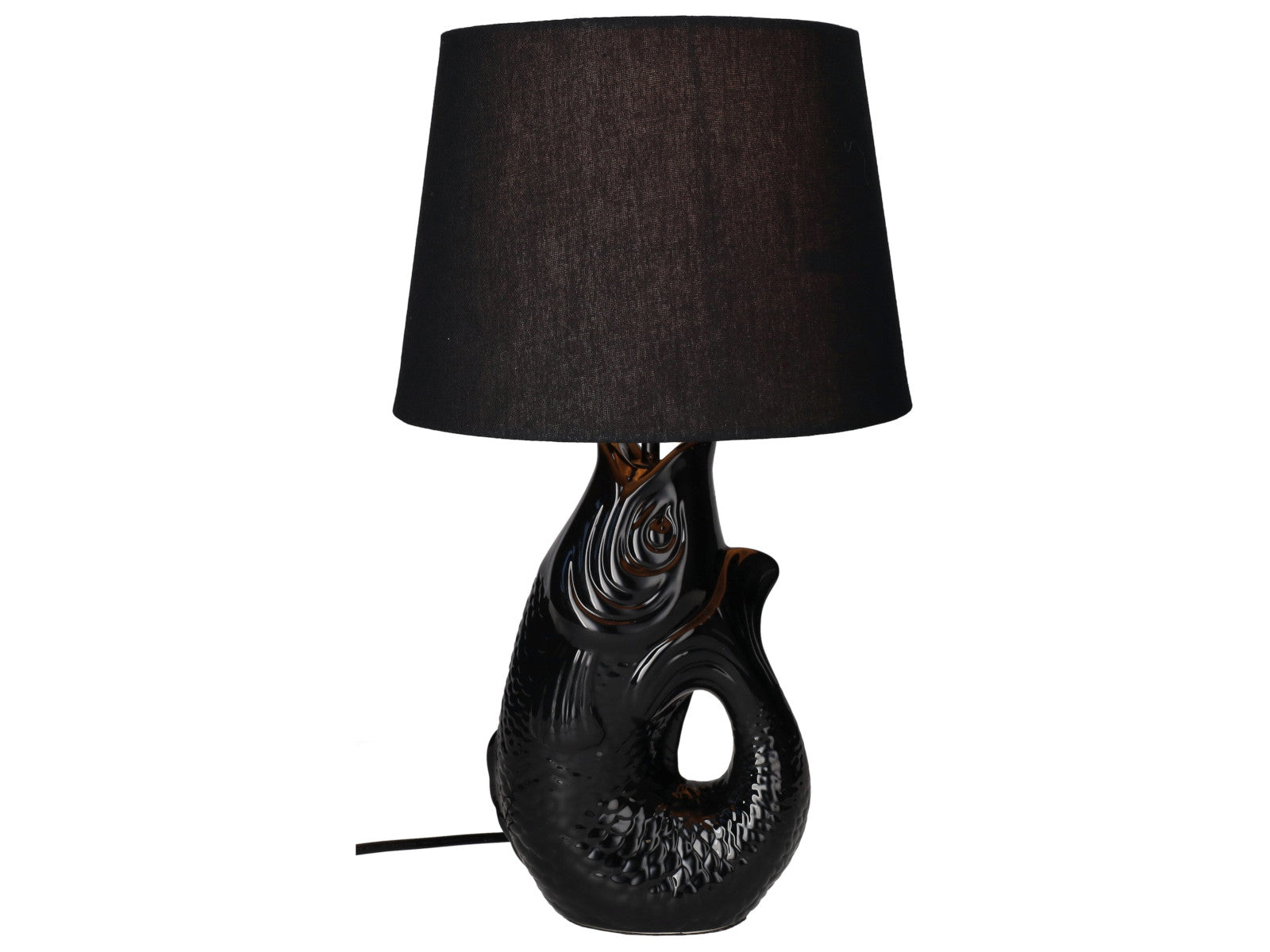 Giftcompany Monsieur Carafon Fisch Lampe S schwarz 44cm Freisteller 1