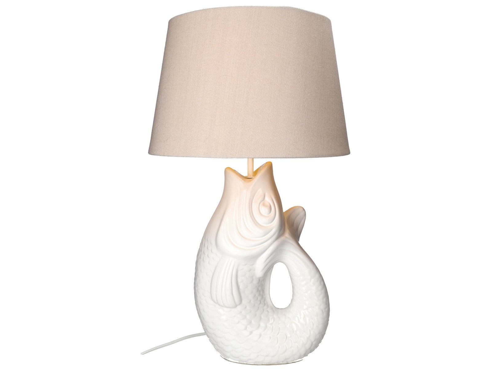 Giftcompany Monsieur Carafon Fisch Lampe L weiß 52cm Freisteller 1