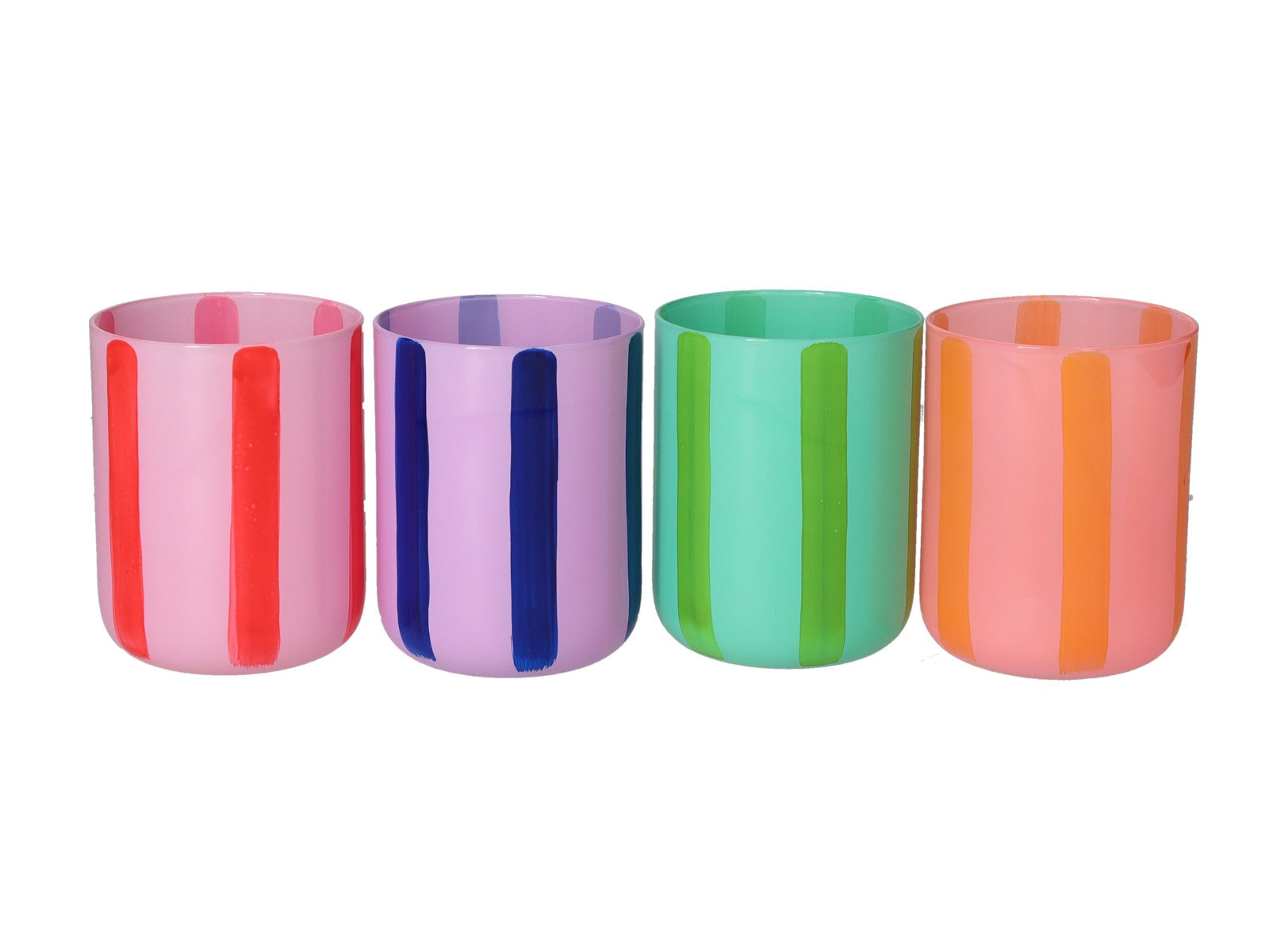 Giftcompany Linea Teelichthalter gestreift sortiert 8cm (1 Stück) Freisteller 1