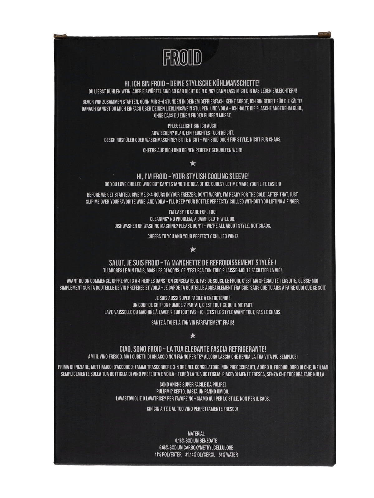 Giftcompany Froid Kühlmanschette Pride bunt 23,5cm Freisteller 3