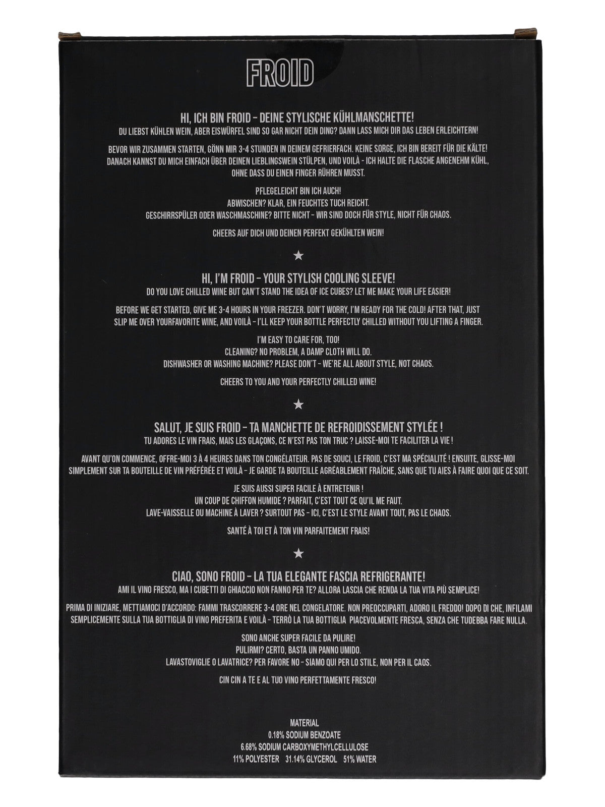 Giftcompany Froid Kühlmanschette Statt Blumen hot pink 23,5cm Freisteller 3