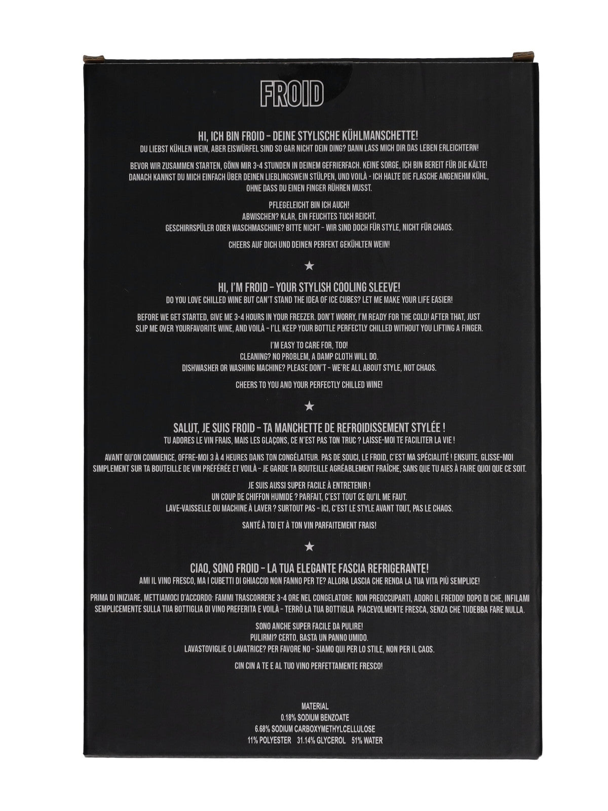 Giftcompany Froid Kühlmanschette Hot Moms Club lila 23,5cm Freisteller 3