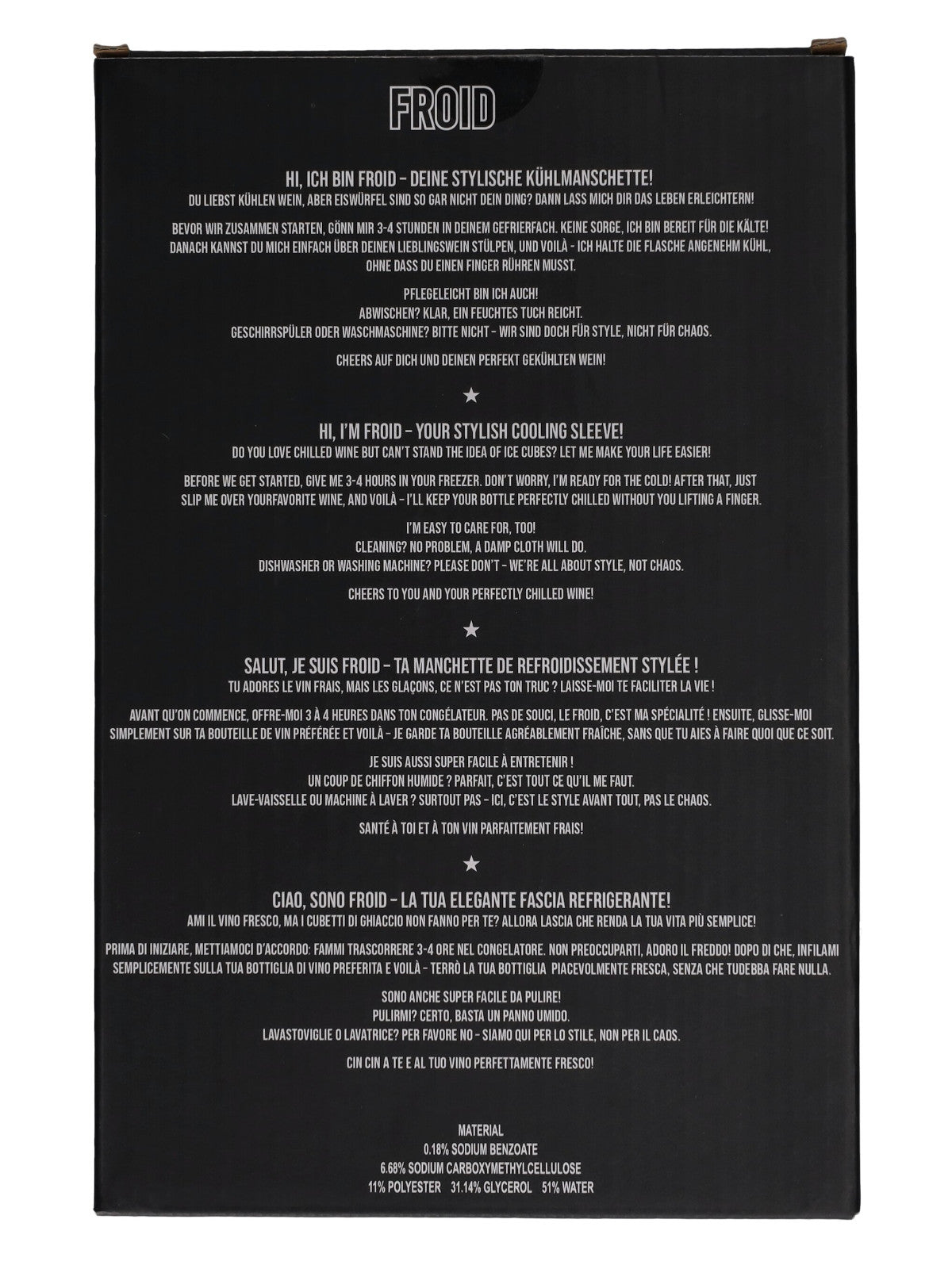 Giftcompany Froid Kühlmanschette Be happy rosa 23,5cm Freisteller 3