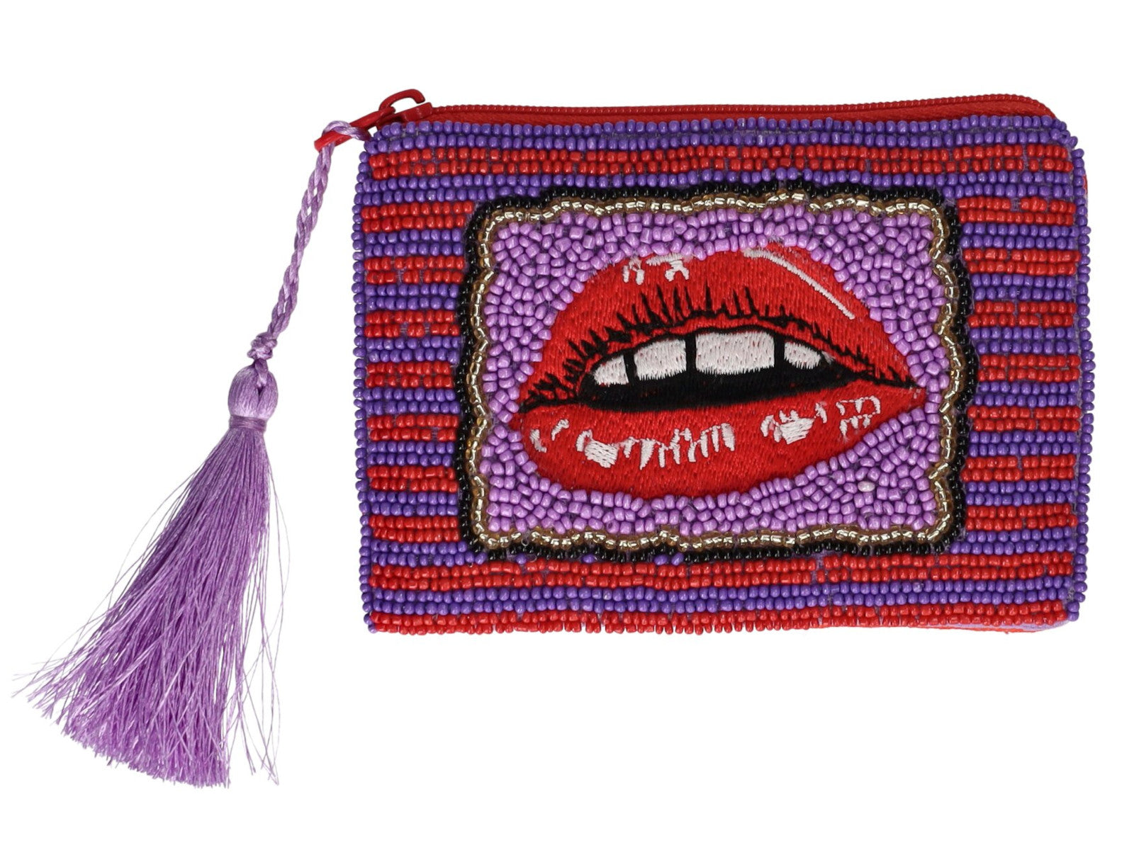 Giftcompany Elodie Kosmetiktasche XS Lippen rot/lila 12cm Freisteller 1