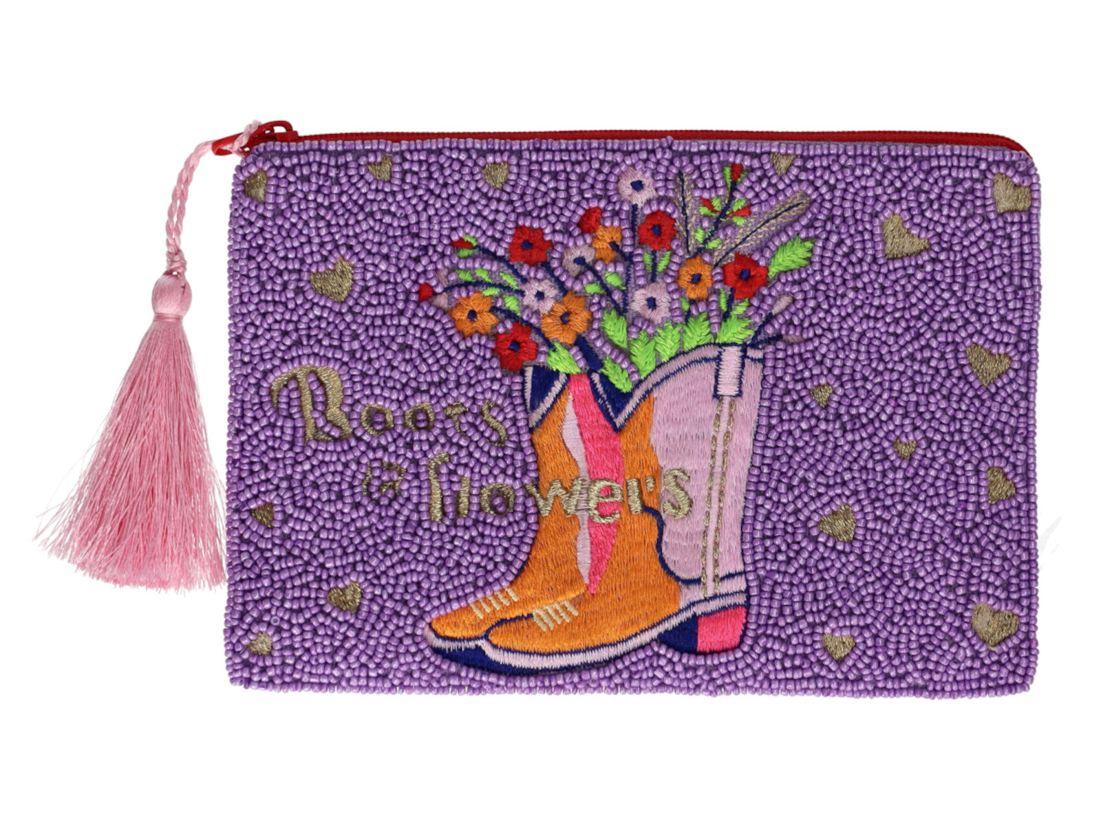 Giftcompany Elodie Kosmetiktasche M Boots and Flowers blau/rot 18cm Freisteller 1