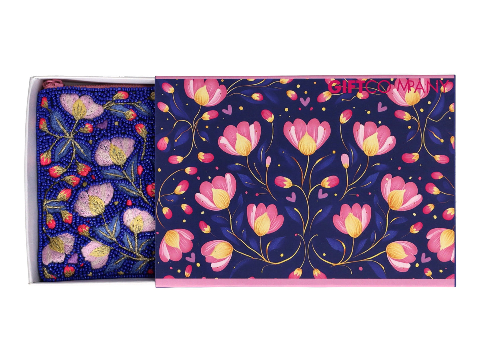 Giftcompany Elodie Kosmetiktasche M Blüten blau 18cm - Produktbild 3