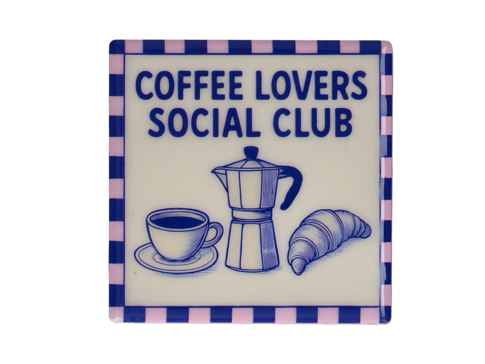 Giftcompany Love Tiles Untersetzer Coffee Lover blau 11x11cm Freisteller 1