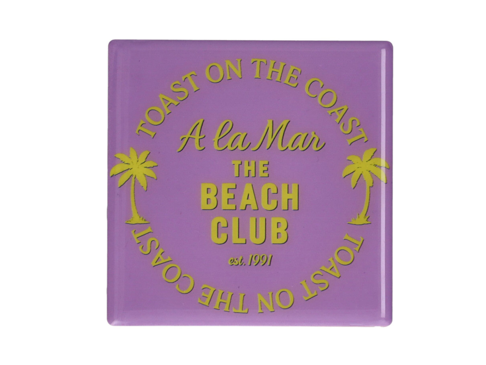 Giftcompany Love Tiles Untersetzer The Beach Club lila 11x11cm Freisteller 1