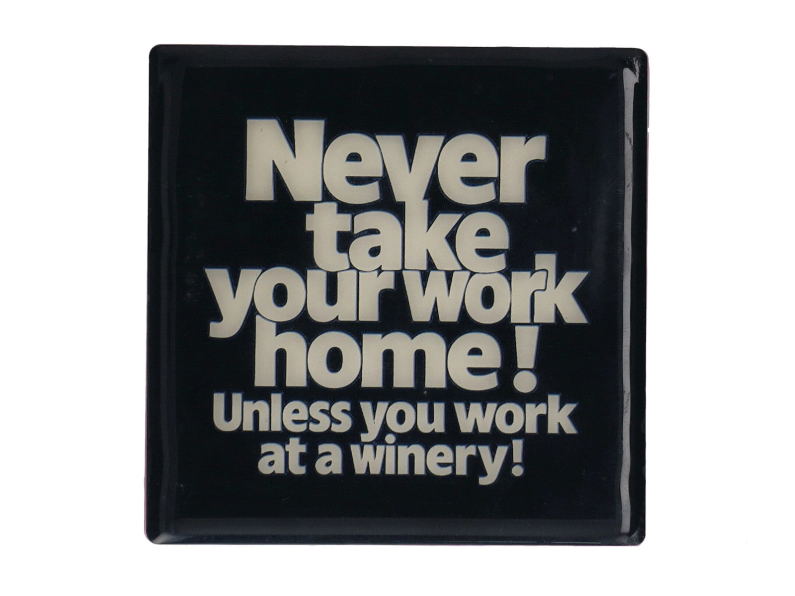 Giftcompany Love Tiles Untersetzer Work schwarz 11x11cm Freisteller 1