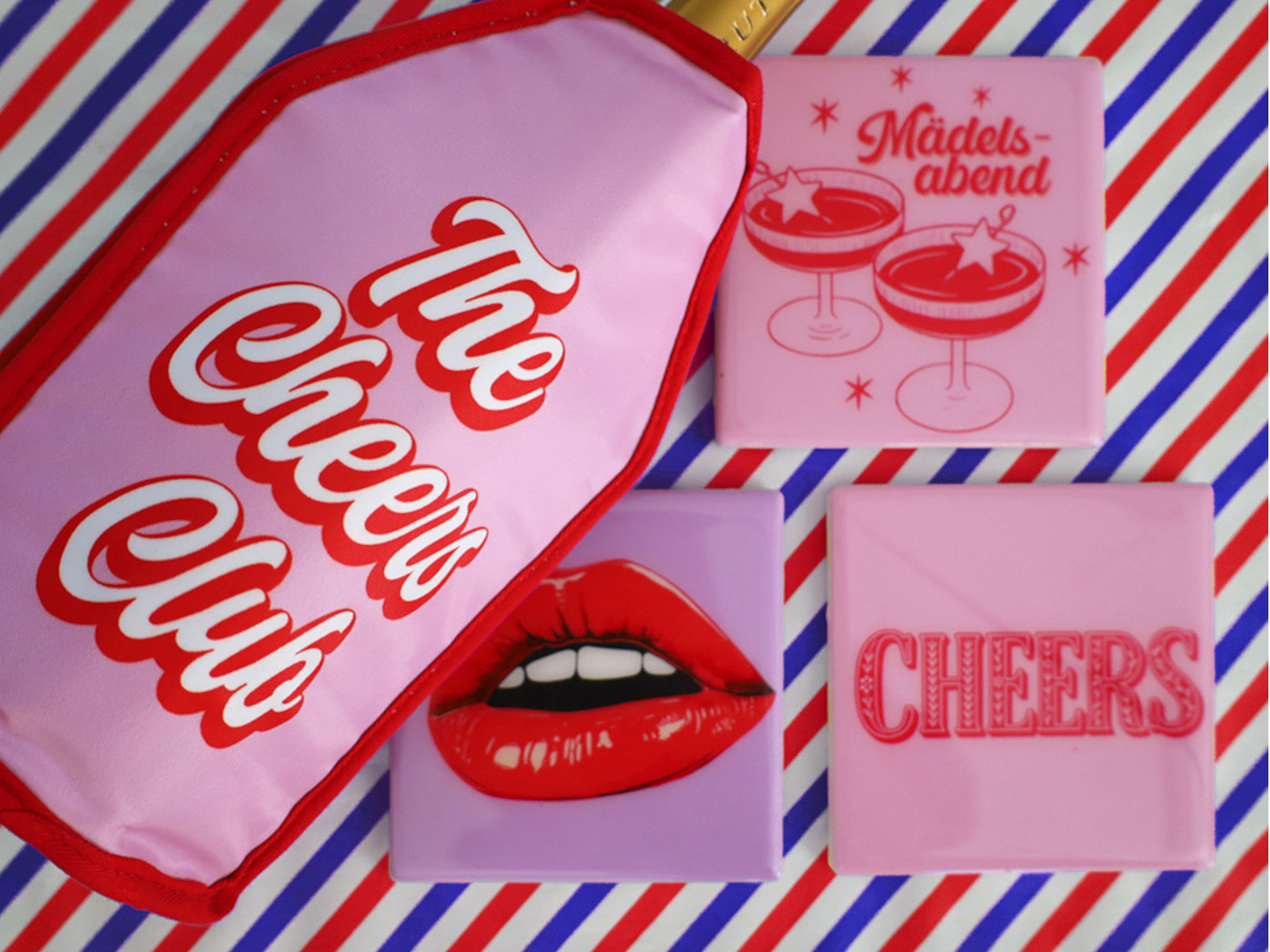 Giftcompany Froid Kühlmanschette The Cheers Club rosa 23,5cm Lifestyle 1