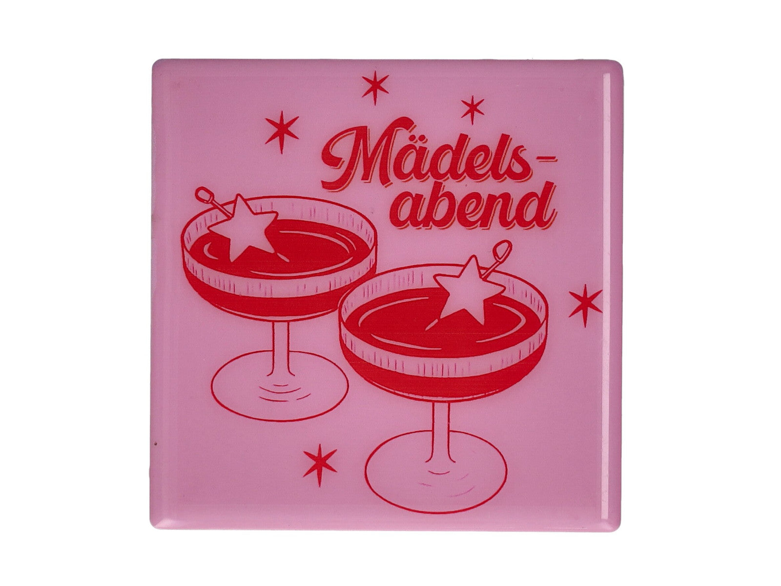 Giftcompany Love Tiles Untersetzer Mädelsabend rosa 11x11cm Freisteller 1