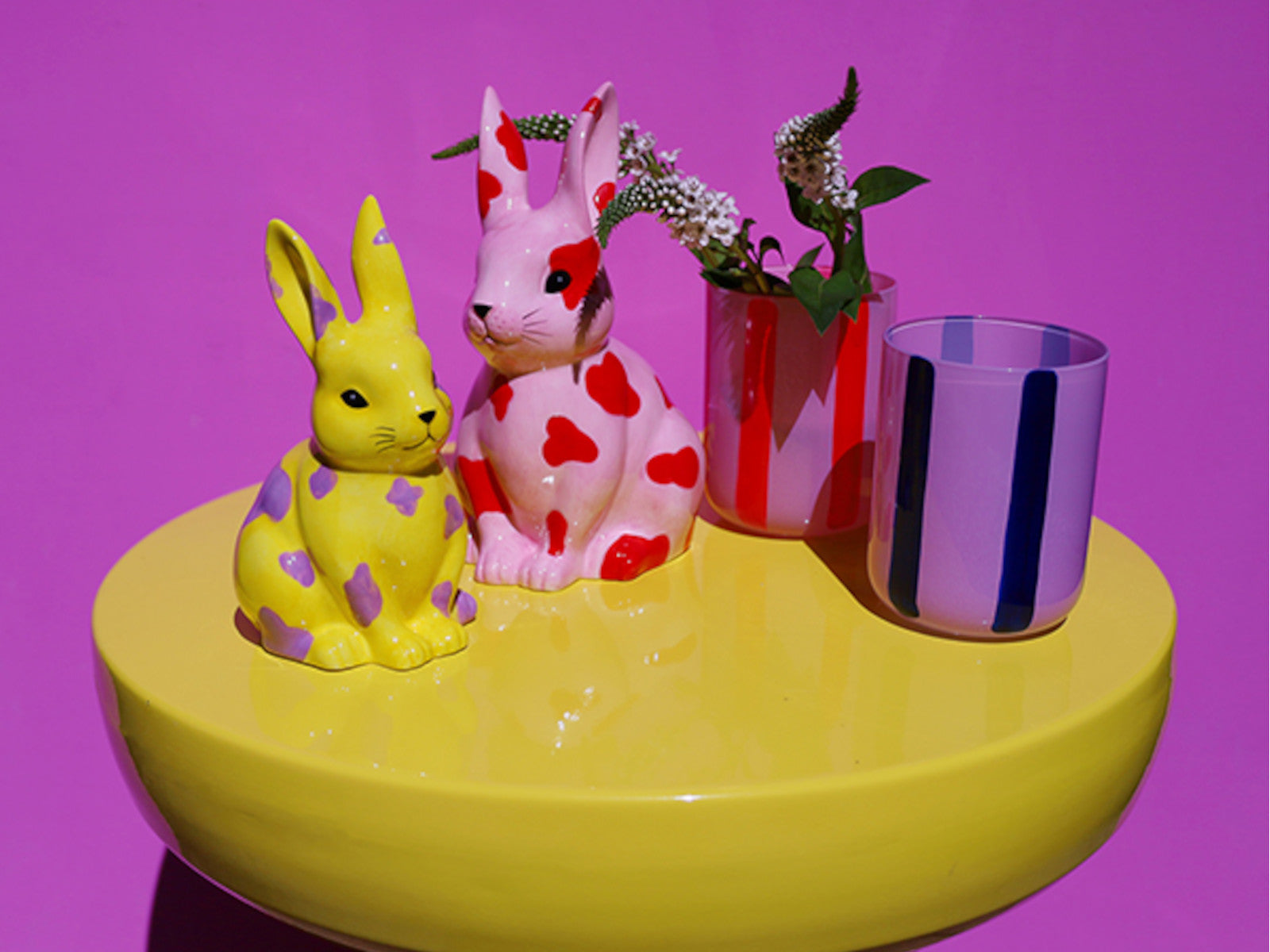 Giftcompany Mignon Vase Hase Leo M rosa/rot 11cm Lifestyle 1