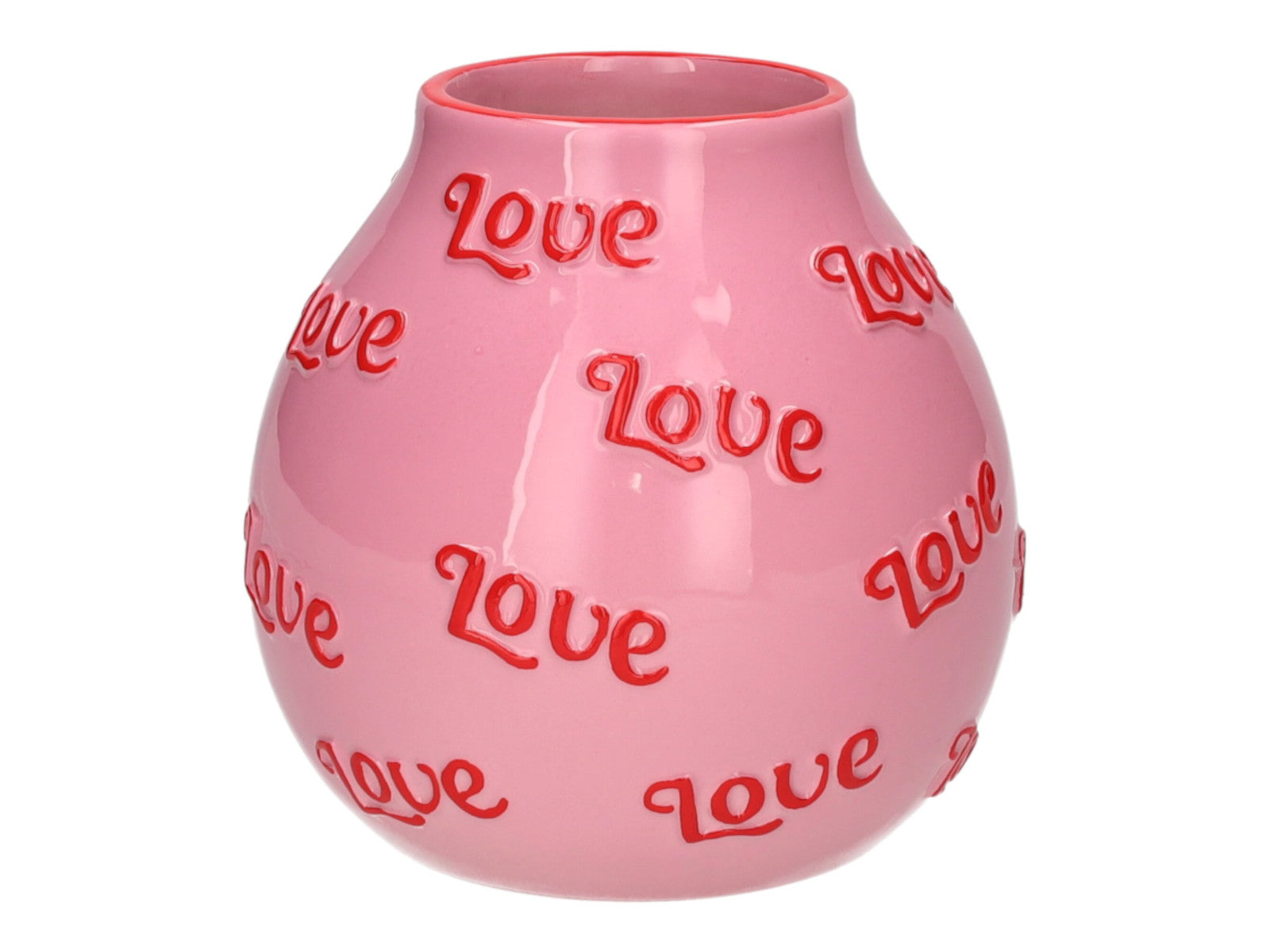 Giftcompany Artisan Vase Love S rosa/rot 14,3cm Freisteller 1