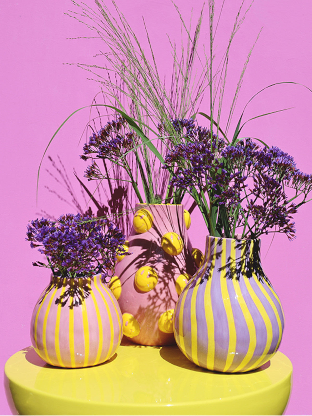 Giftcompany Artisan Vase Palme M lila/grün 16,8cm Lifestyle 1