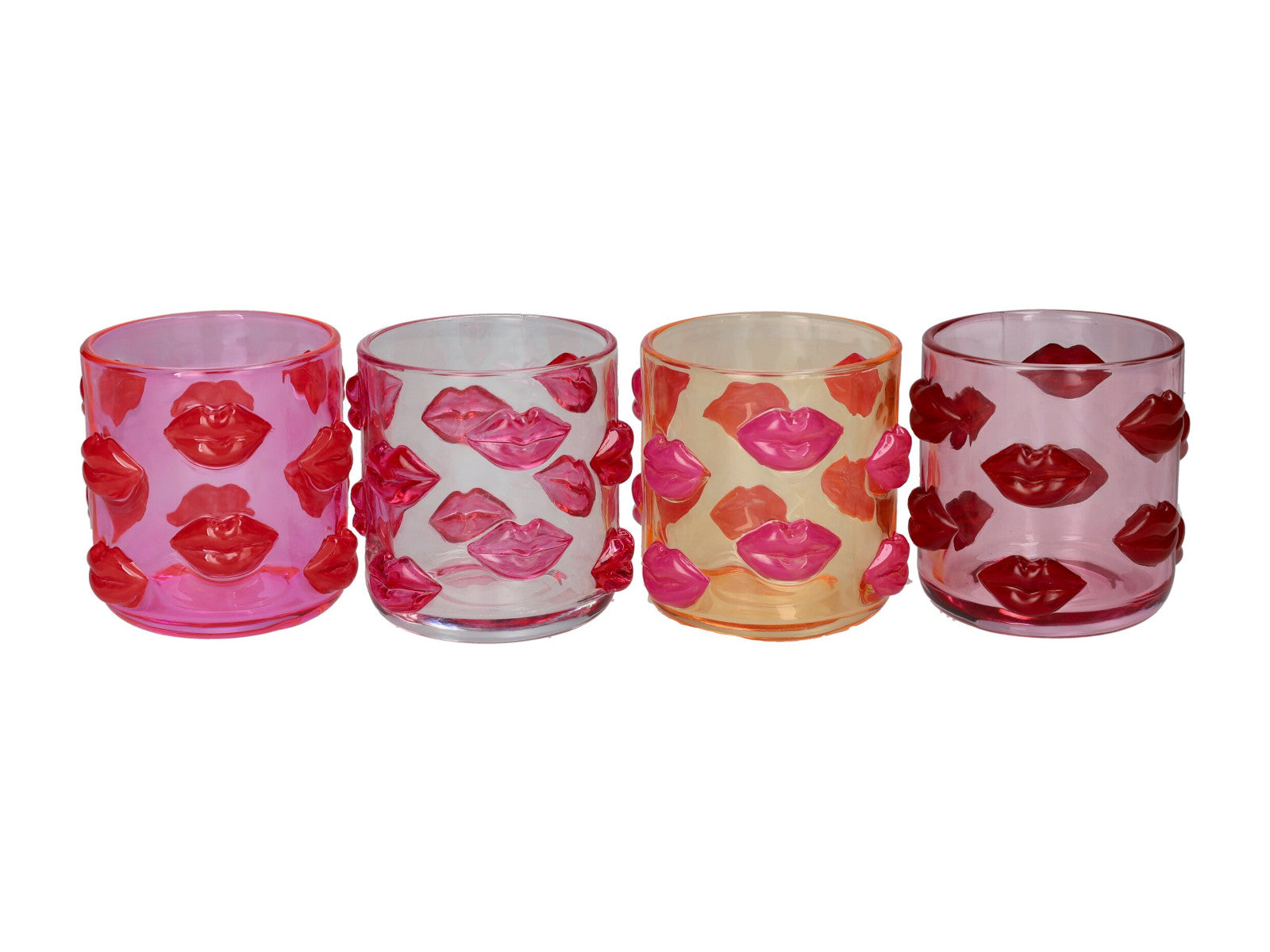 Giftcompany L'amour Windlicht Lippen sortiert 9,2cm (1 Stück) Freisteller 1