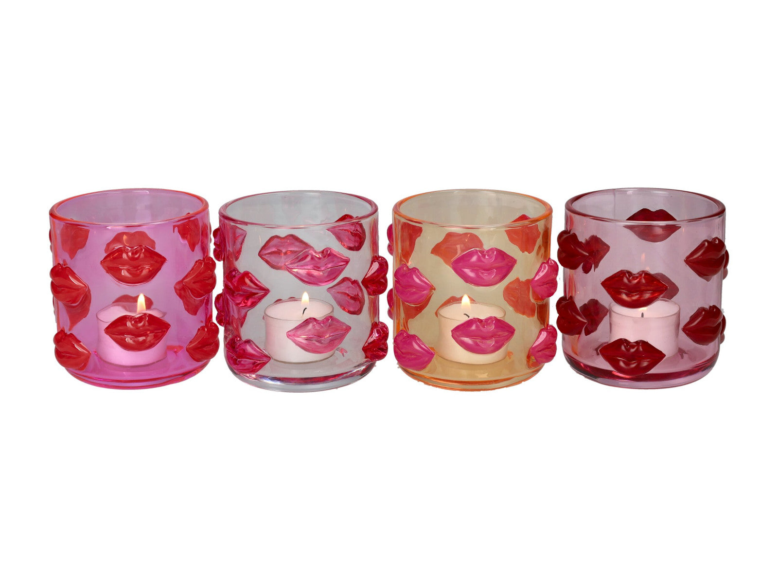 Giftcompany L'amour Windlicht Lippen sortiert 9,2cm (1 Stück) - Produktbild 2