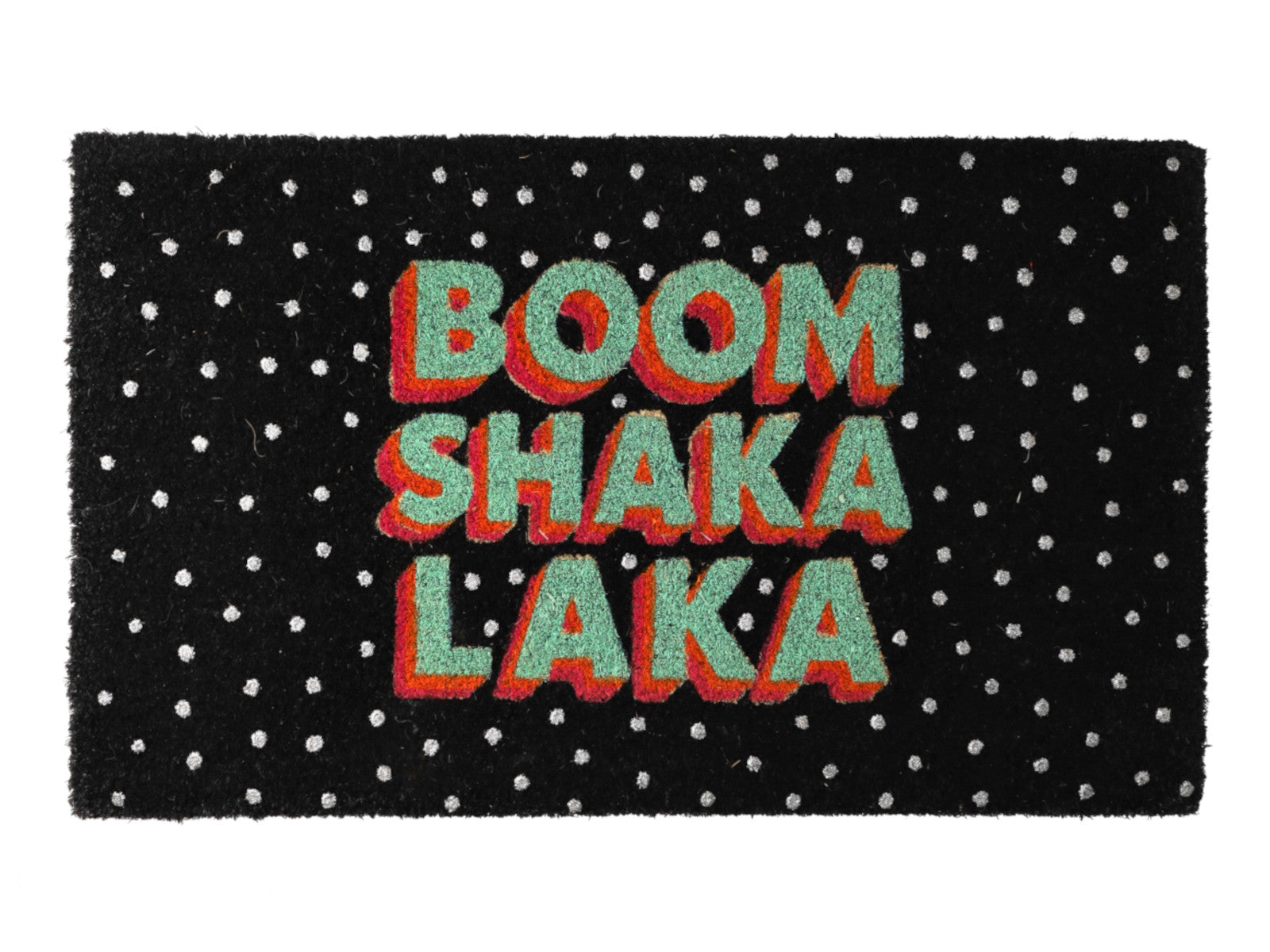 Giftcompany Fußmatte Boom Shaka Laka schwarz 45x75cm Freisteller 1