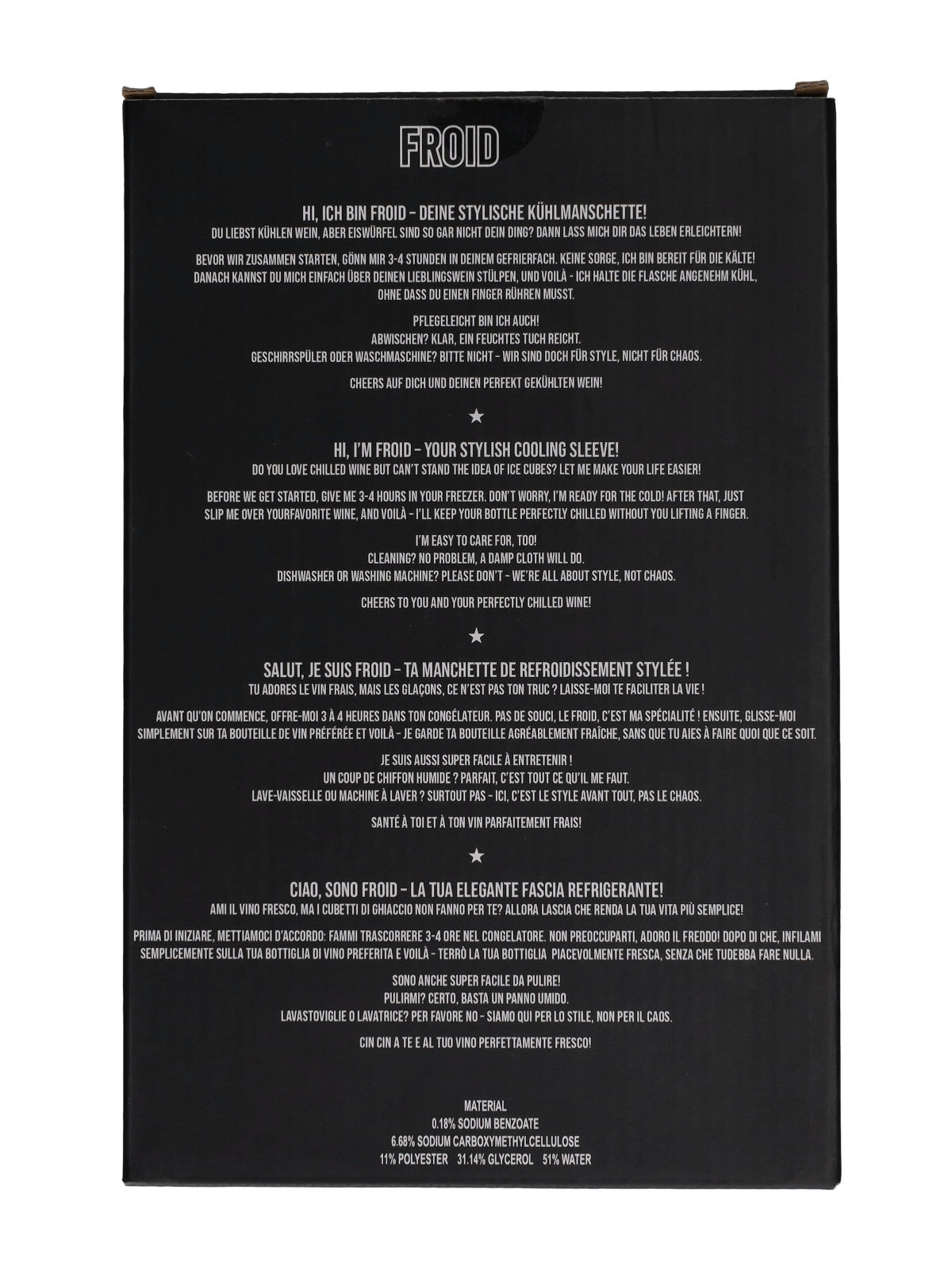 Giftcompany Froid Kühlmanschette Uni rot/gelb 23,5cm Freisteller 3