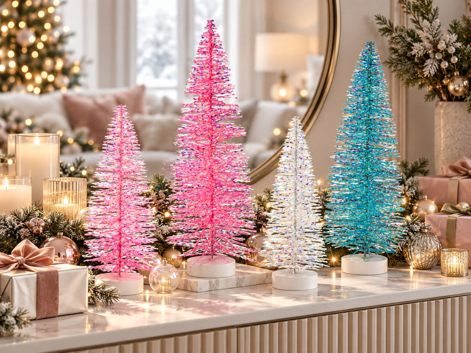 Giftcompany Seoul Glitzerbaum S weiß 20cm - Produktbild 2