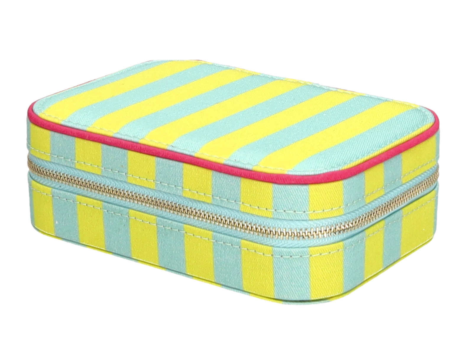 Giftcompany Treasure Schmucketui S gestreift hellgrün/türkis 16cm - Produktbild 1