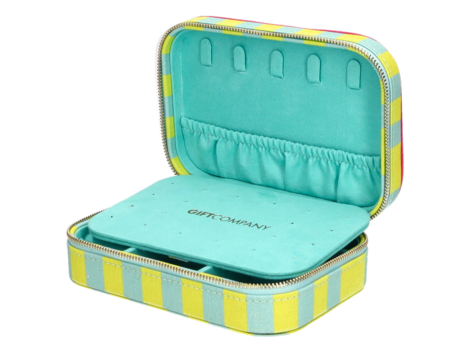 Giftcompany Treasure Schmucketui S gestreift hellgrün/türkis 16cm - Produktbild 3
