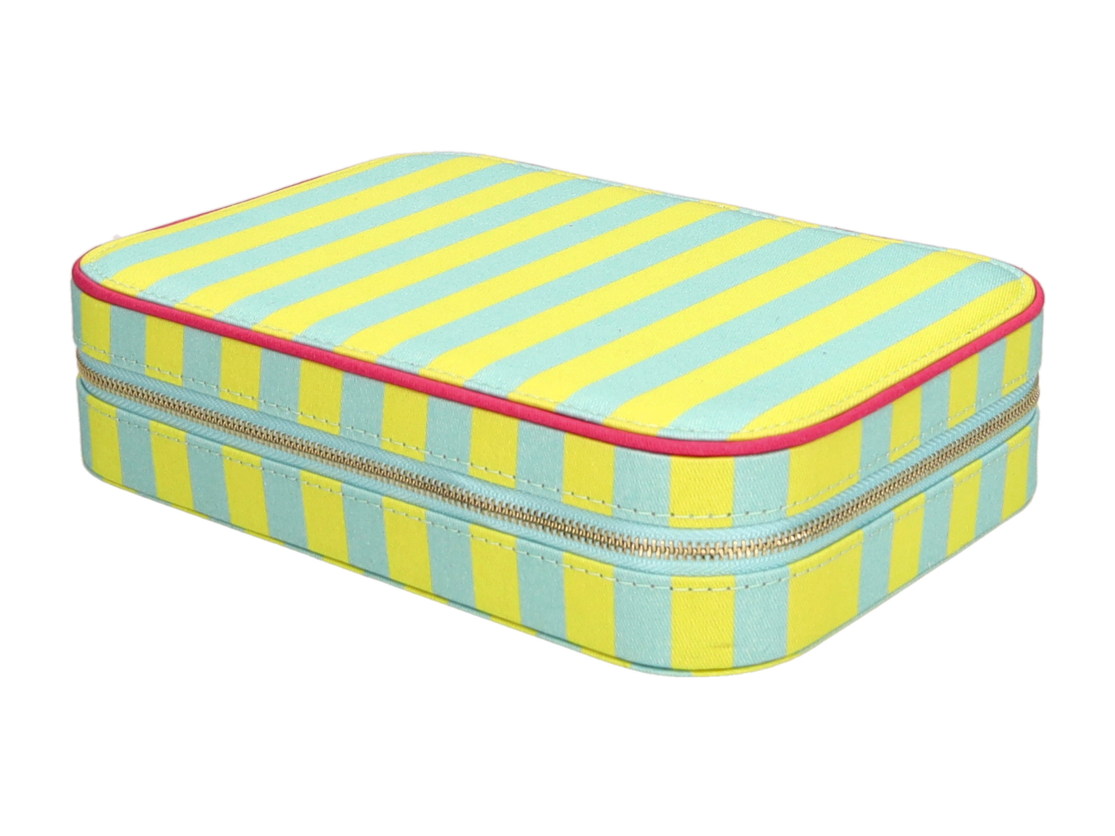Giftcompany Treasure Schmucketui M gestreift hellgrün/türkis 24cm - Produktbild 1