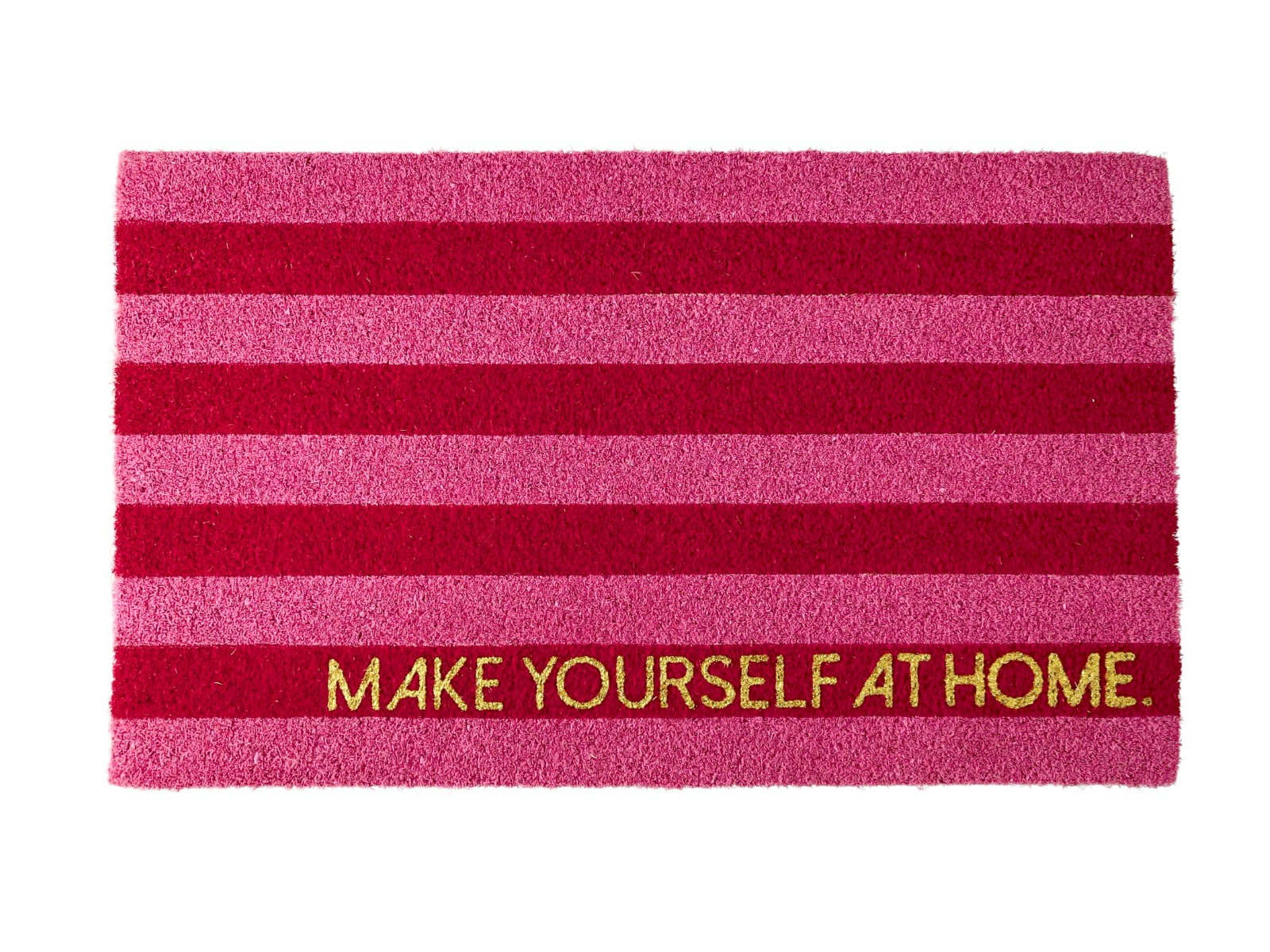 Giftcompany Fußmatte Make yourself at home rosa 45x75cm - Produktbild 1
