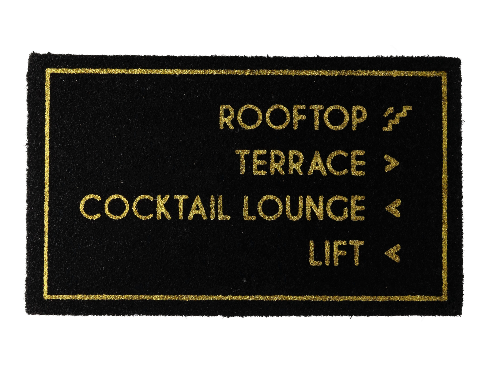 Giftcompany Fußmatte Hotel Lift schwarz 45x75cm - Produktbild 1