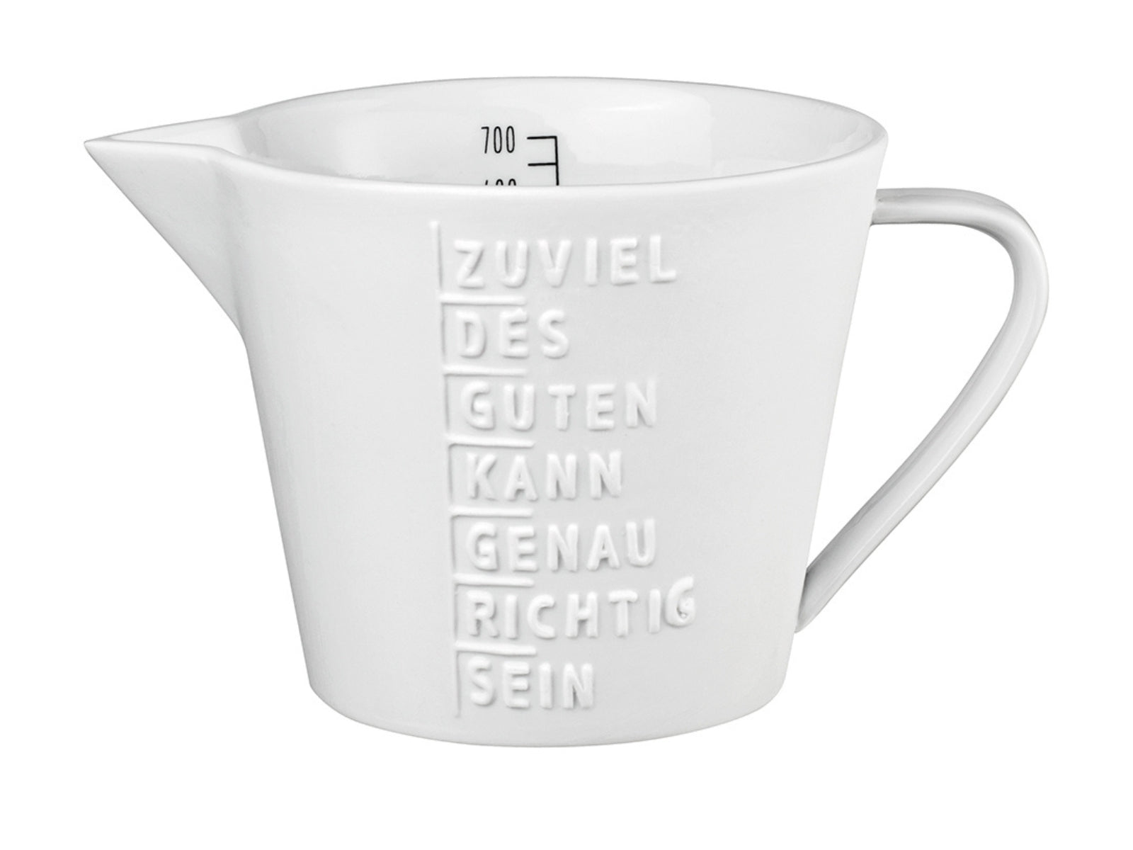 räder Messbecher Zuviel des Guten weiß 700ml - Produktbild 1