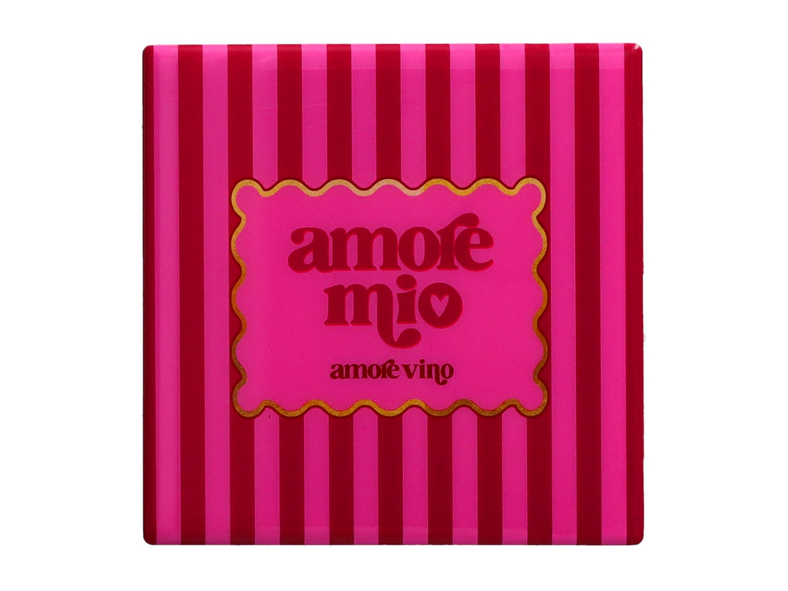 Giftcompany Love Tiles Untersetzer Amore Mio rosa/rot 11x11cm - Produktbild 1