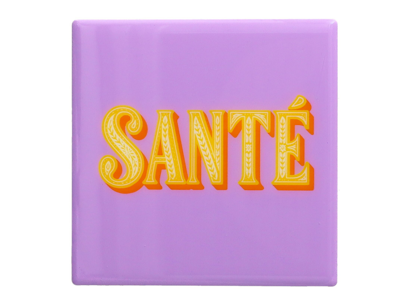 Giftcompany Love Tiles Untersetzer Santé lila 11x11cm - Produktbild 1