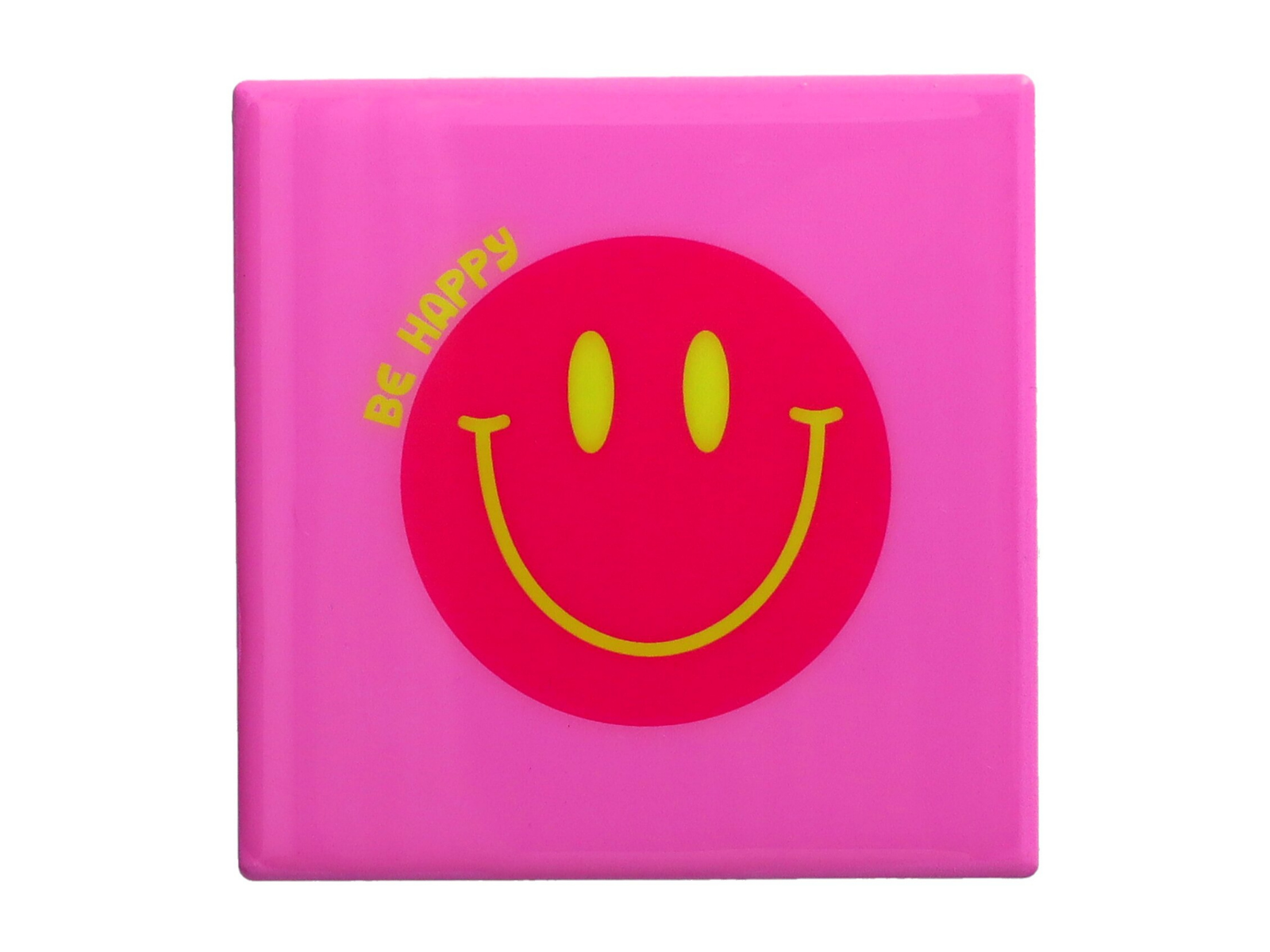 Giftcompany Love Tiles Untersetzer Lachendes Gesicht rosa 11x11cm - Produktbild 1