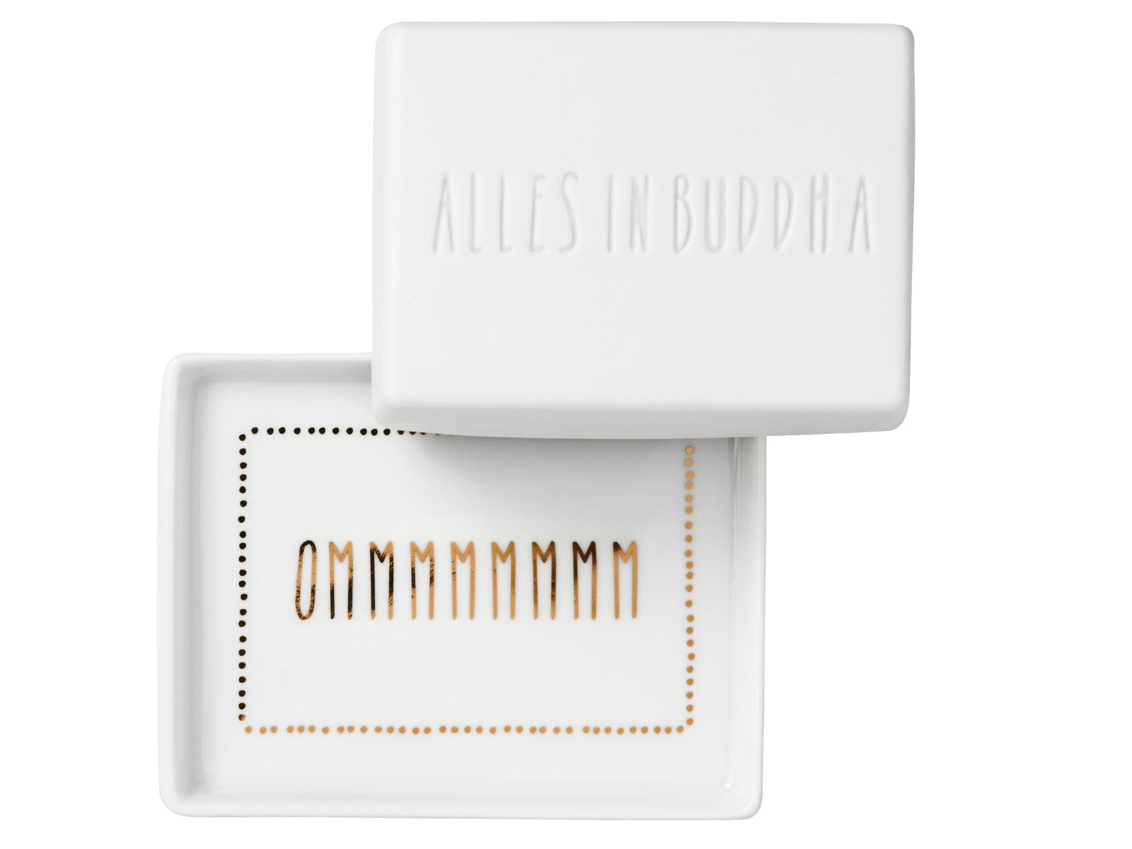 räder Butterdose Alles in Buddha weiß 14,5cm - Produktbild 1