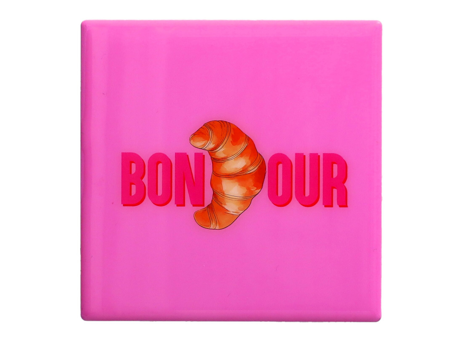 Giftcompany Love Tiles Untersetzer Bonjour rosa 11x11cm - Produktbild 1