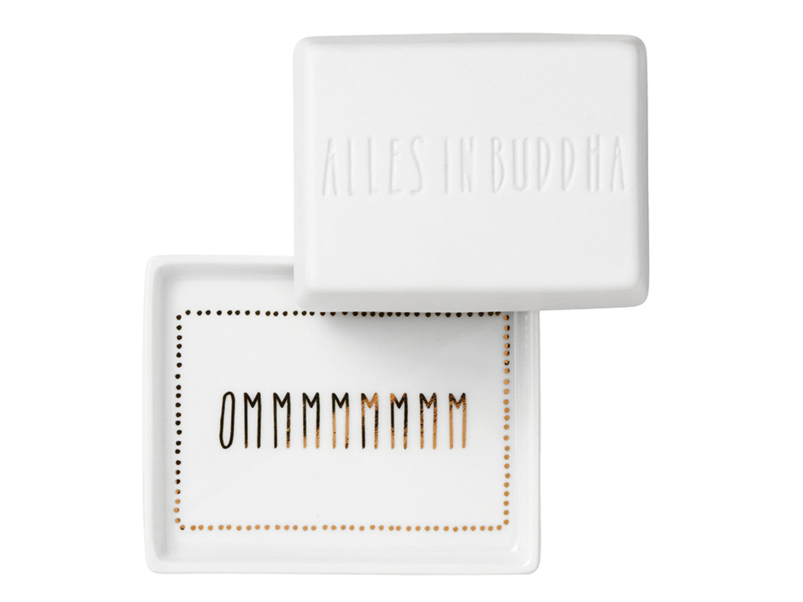 räder Butterdose klein Alles in Buddha weiß 11,5cm - Produktbild 1