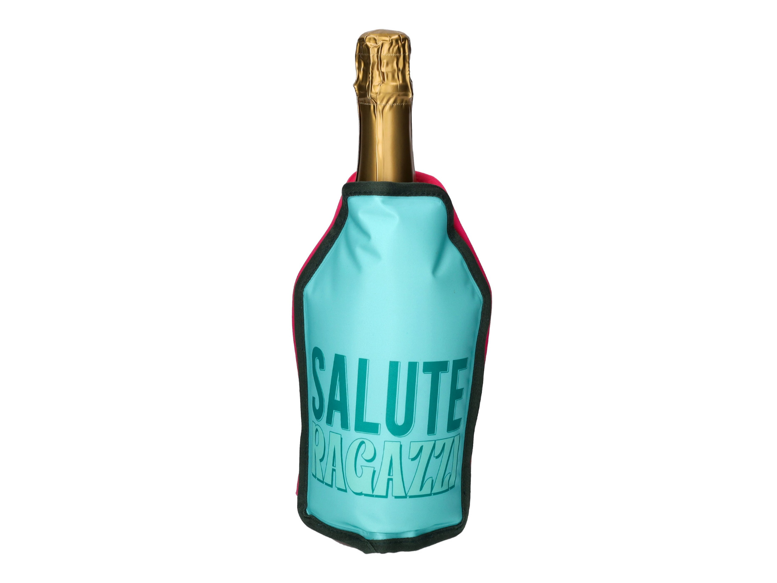 Giftcompany Froid Kühlmanschette Cin Cin Bellas, Salute Ragazzi rosa/türkis 23,5cm - Produktbild 2