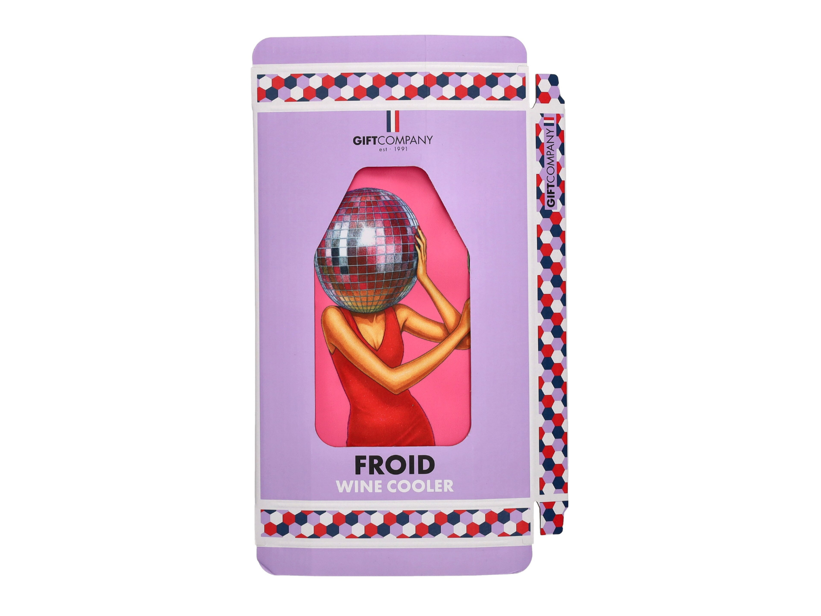Giftcompany Froid Kühlmanschette Discokugel neon pink 23,5cm - Produktbild 4